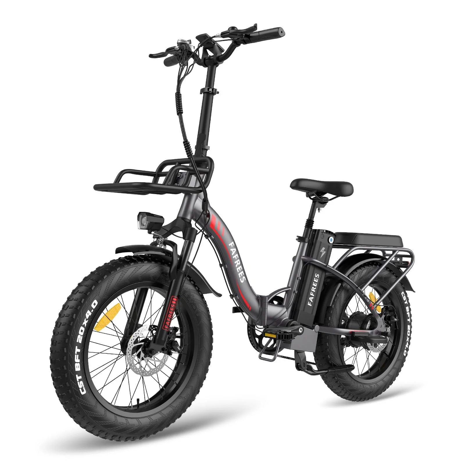 Fafrees F20 Max Elektrofahrräder, Klapprad Elektrofahrrad für Damen und Herren, 20 Zoll E-Fahrrad mit Abnehmbarer 48V22.5Ah Akku, 25km/h, Ebike Max Reichweite 120 km, Grau - Image 9