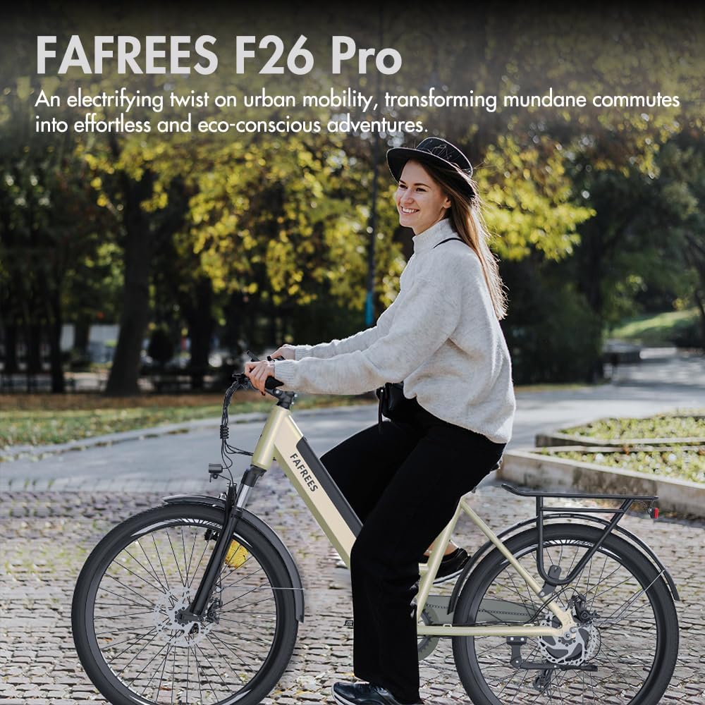 Fafrees F26 PRO Damen E-Bike Herren mit App 26 Zoll Tiefeinsteiger [ Offiziell ] Ebike 36V/14,5AH E Fahrrad, 250W Elektrofahrrad - Image 7
