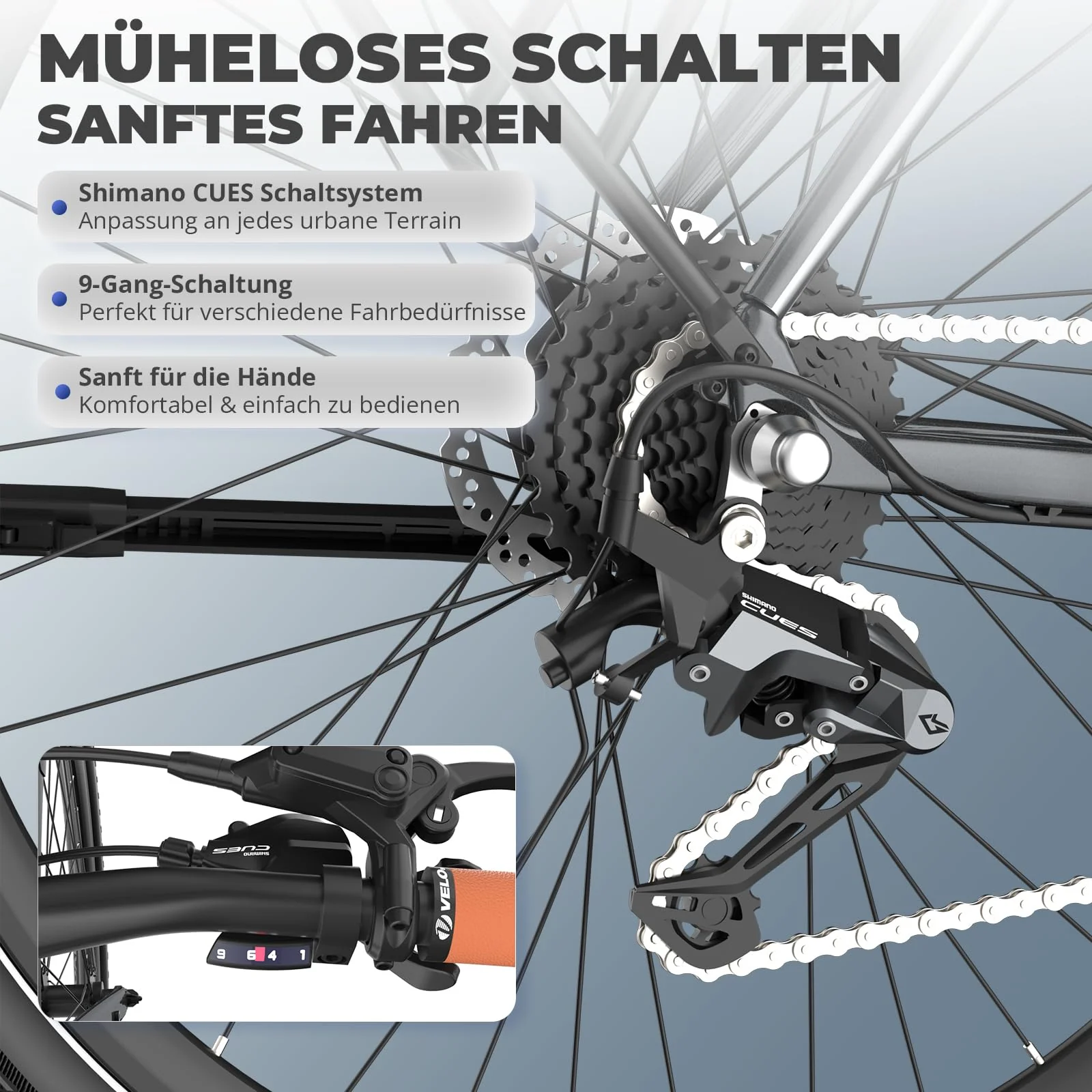 Fafrees F700 E Bike 28 Zoll, Elektrofahrrad 250W 25km/h, Ebike Herren 10Ah Akku, City E-Bike Damen Drehmomentsensoren, Pedelec Hydraulische Scheibenbremsen, Reichweite 100km (M, Schwarz) - Image 3