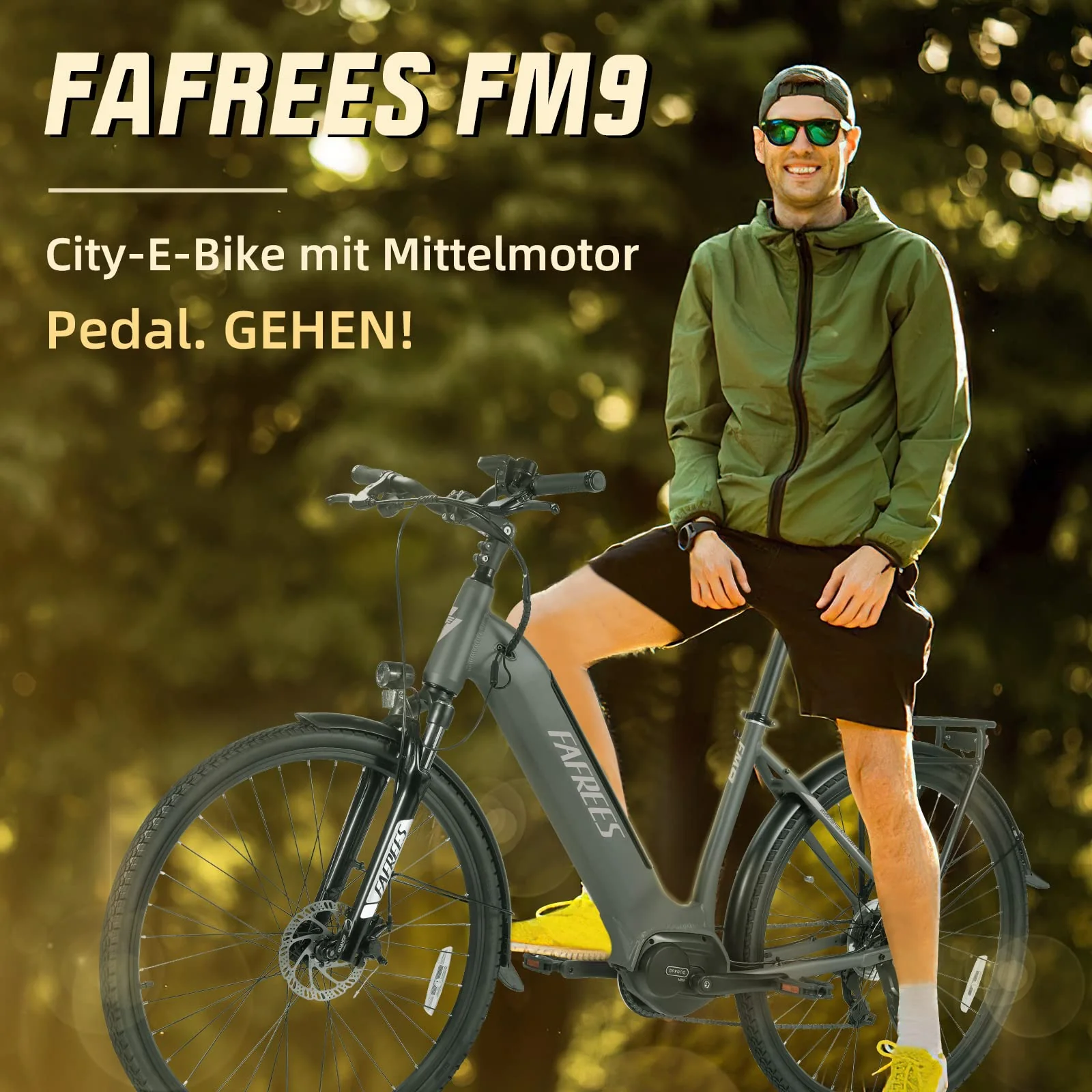 Fafrees FM9 E Bike Damen Elektrofahrrad mit Mittelmotor BAFANG 65N.m 250W, [ Offiziell ] Pedelec Fahrrad Erwachsene E-Bike Herren 15Ah/540Wh 700C*45C, MTB Electric 6km/h Gehhilfe bis 120KM - Image 8