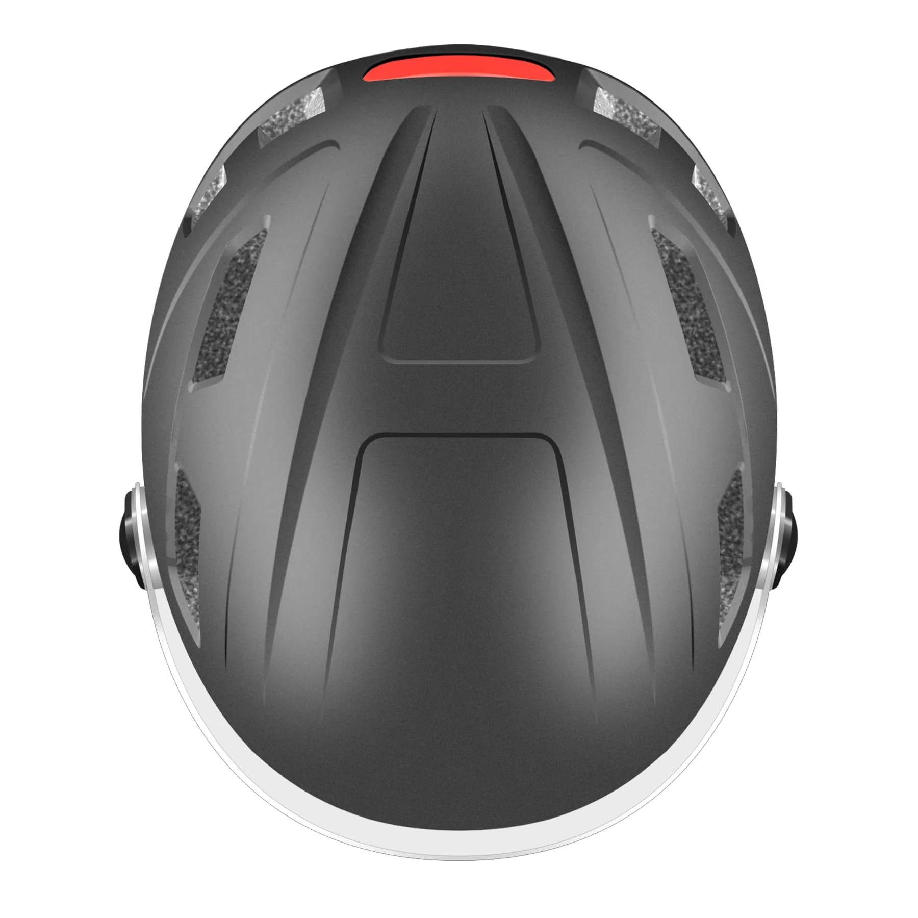 Fahrradhelm Herren, Damen Helm mit Magnetischem Visier Abnehmbarer Sonnenschutzkappe und Größenversteller, Schwarz Helm für E-Bike, Mountainbike & Citybike (M-Schutzbrille) - Image 4
