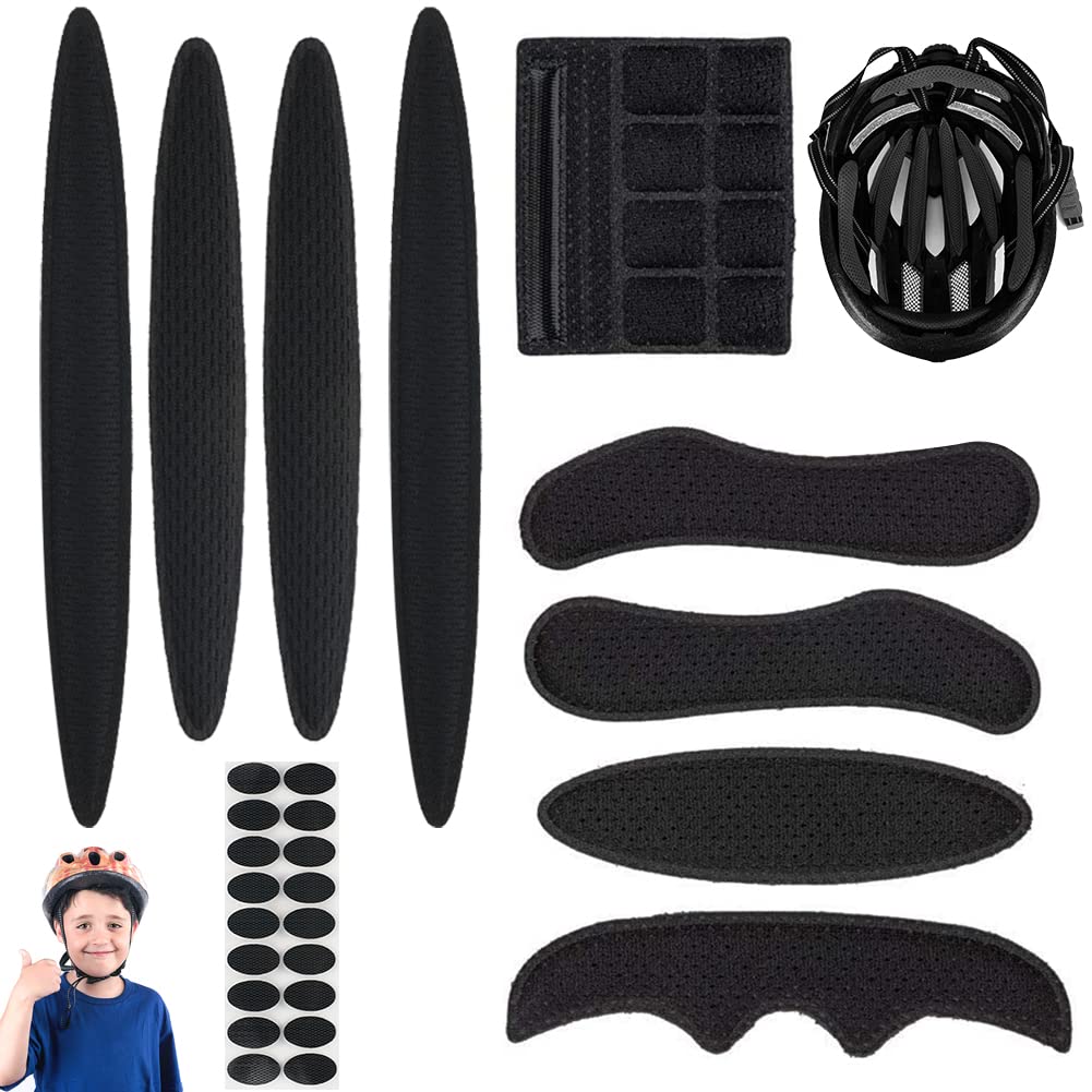 Fahrradhelm Polster Schaumstoffpolster Klettpunkte Kit, Universal Fahrradhelm Pads Ersatz Helm Polsterung Fahrradhelm Ersatzteile für MTB Helm, Kinderhelm, Airsoft Helm, Motorradhelm - Image 8