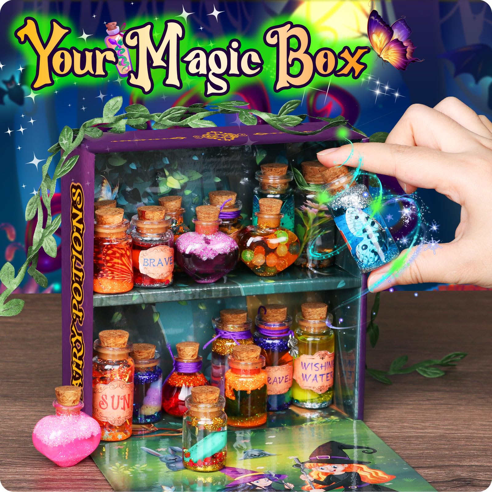 Fairy Potions DIY Kreative Geschenk für Kinder - Retro-Fee Kristall Zaubertrank Kits Craft Spielzeug für Jungen & Mädchen Alter 6 7 8 9 10 - Image 4