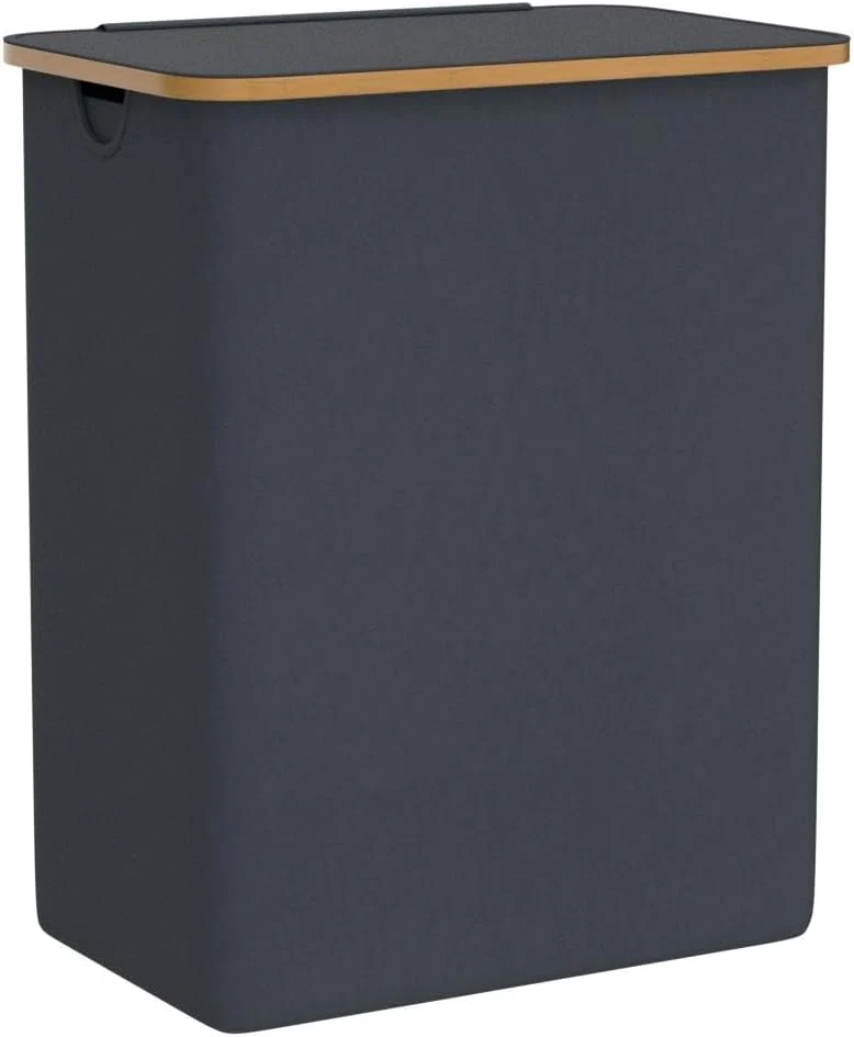 FALKENWERK Wäschekorb mit Deckel 145L - Wasserabweisender Wäschesammler 3 Fächer & herausnehmbaren Wäschesäcke - Faltbare Wäschebox mit Waschhinweisen - Wäschekorb 3 Fächer - Image 5