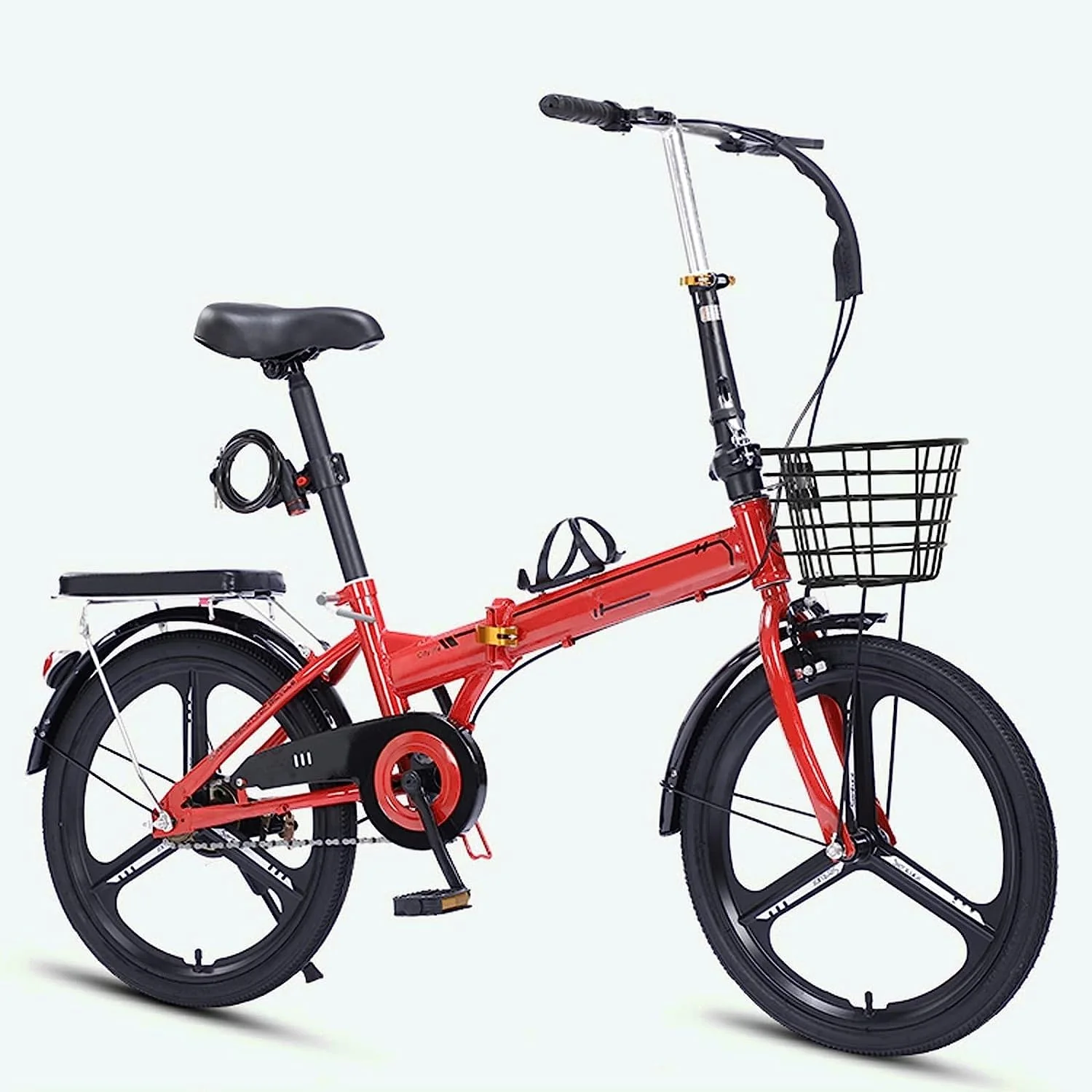 Faltrad 16/20/22 Zoll Mountainbike, Bequem Und Leicht, Faltbares Fahrrad Mit Hohem Kohlenstoffstahlrahmen, Tragbares Fahrrad Für Männer, Frauen Und Teenager