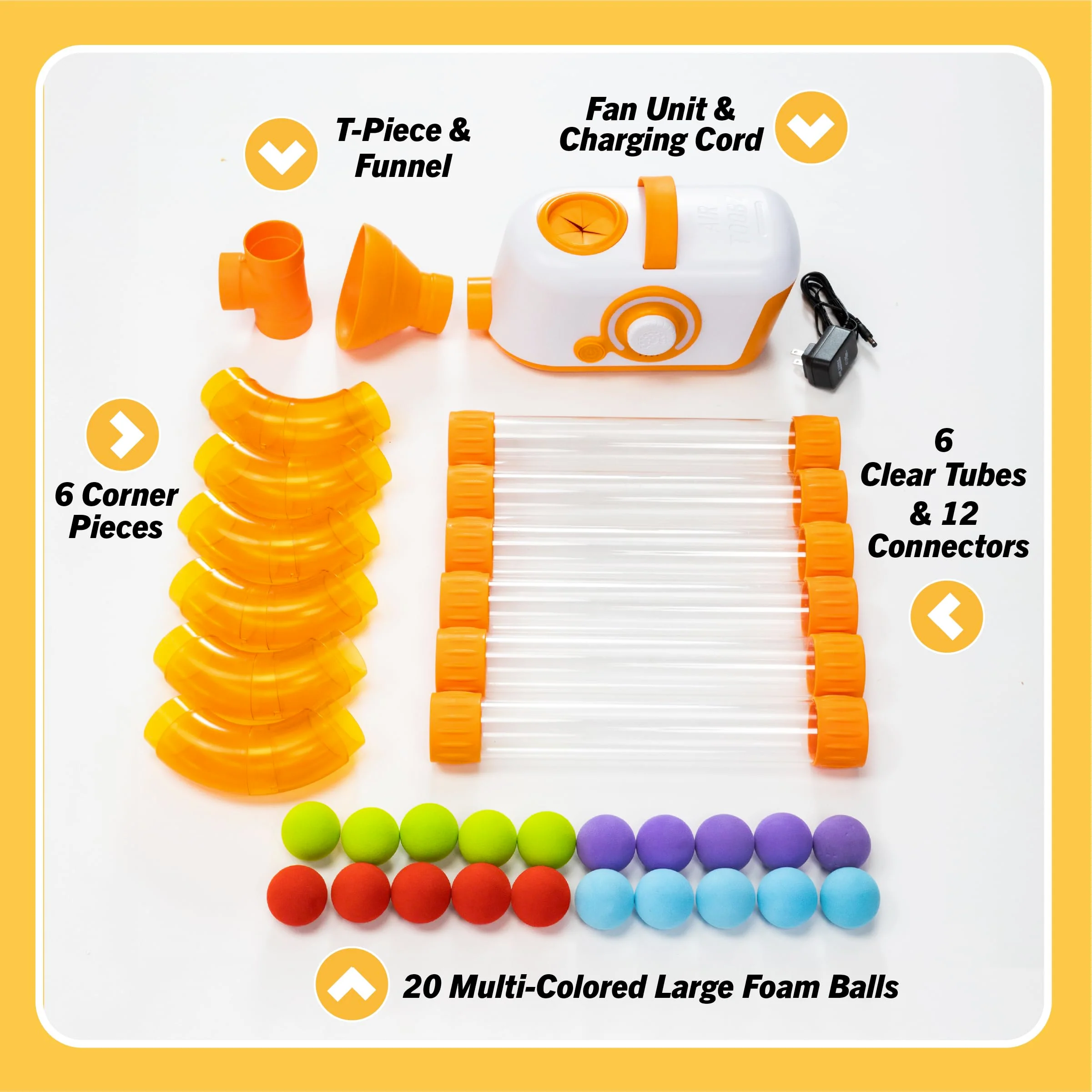 Fat Brain Air Toobz | Luftbetriebenes Ball- und Röhren-Physikspielzeug | Wissenschaftsexperimente für Kinder | Kreatives STEM Spielzeug Ab 3 Jahren - Image 6