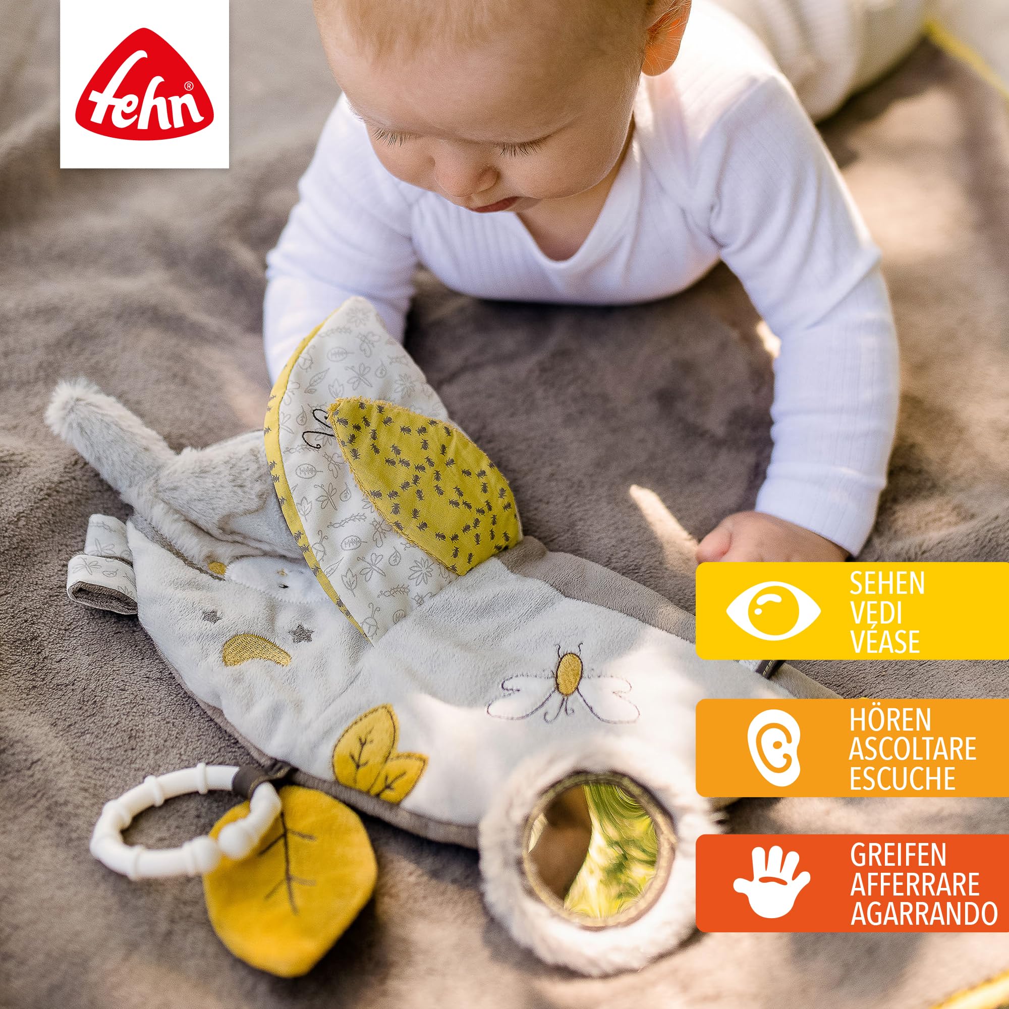 Fehn 064117 Soft-Bilderbuch Koala – Fühlbuch aus Stoff mit Tier Motiven – Für Babys und Kleinkinder ab 0+ Monaten – Maße: 14 x 15 cm - Image 6