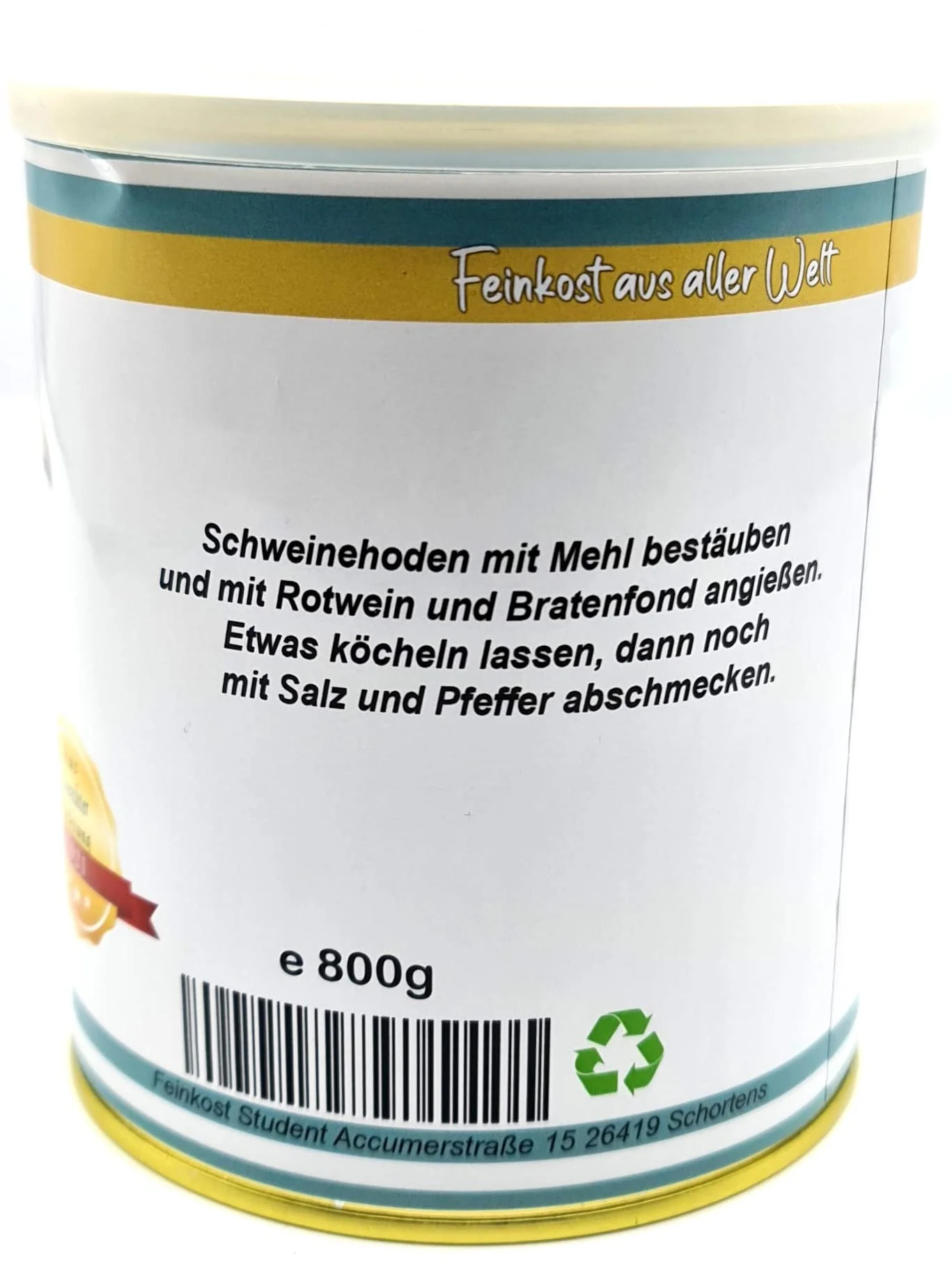 Feinkost Student Schweinehoden aus der Dose, Scherzarktikel, Lustige Geschenkidee, Party-Brüller, Spaßgeschenk,Halloween, Geburtstagsgeschenk - Image 3