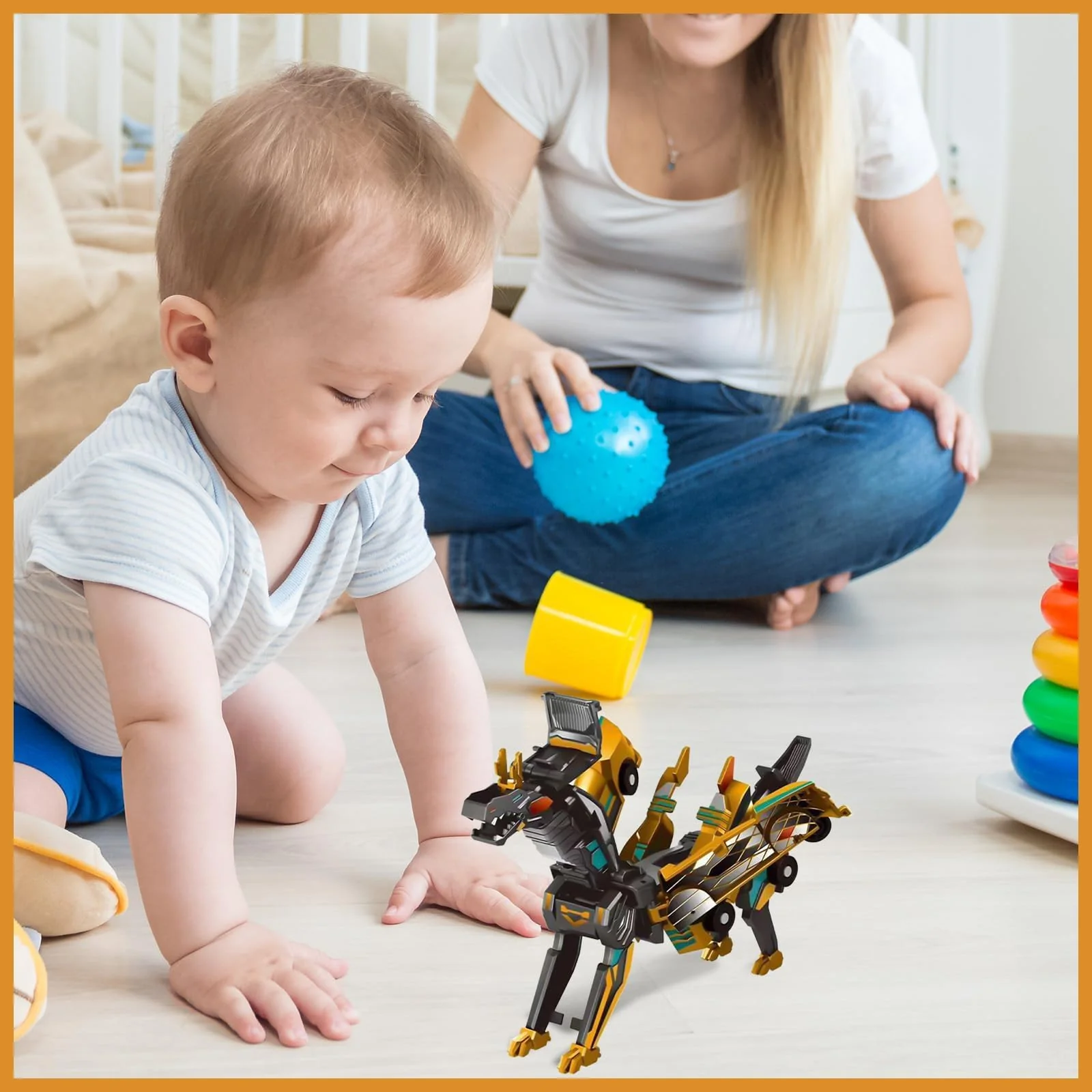 Felly Transformierendes Auto, 2 Stück Kollision Deformation Kombinierter Car, Einhorn Transformers Roboter Spielzeug für Kinder ab 2 3 4 5 6 7 8 9 10 Jahre Jungen Mädchen - Image 7