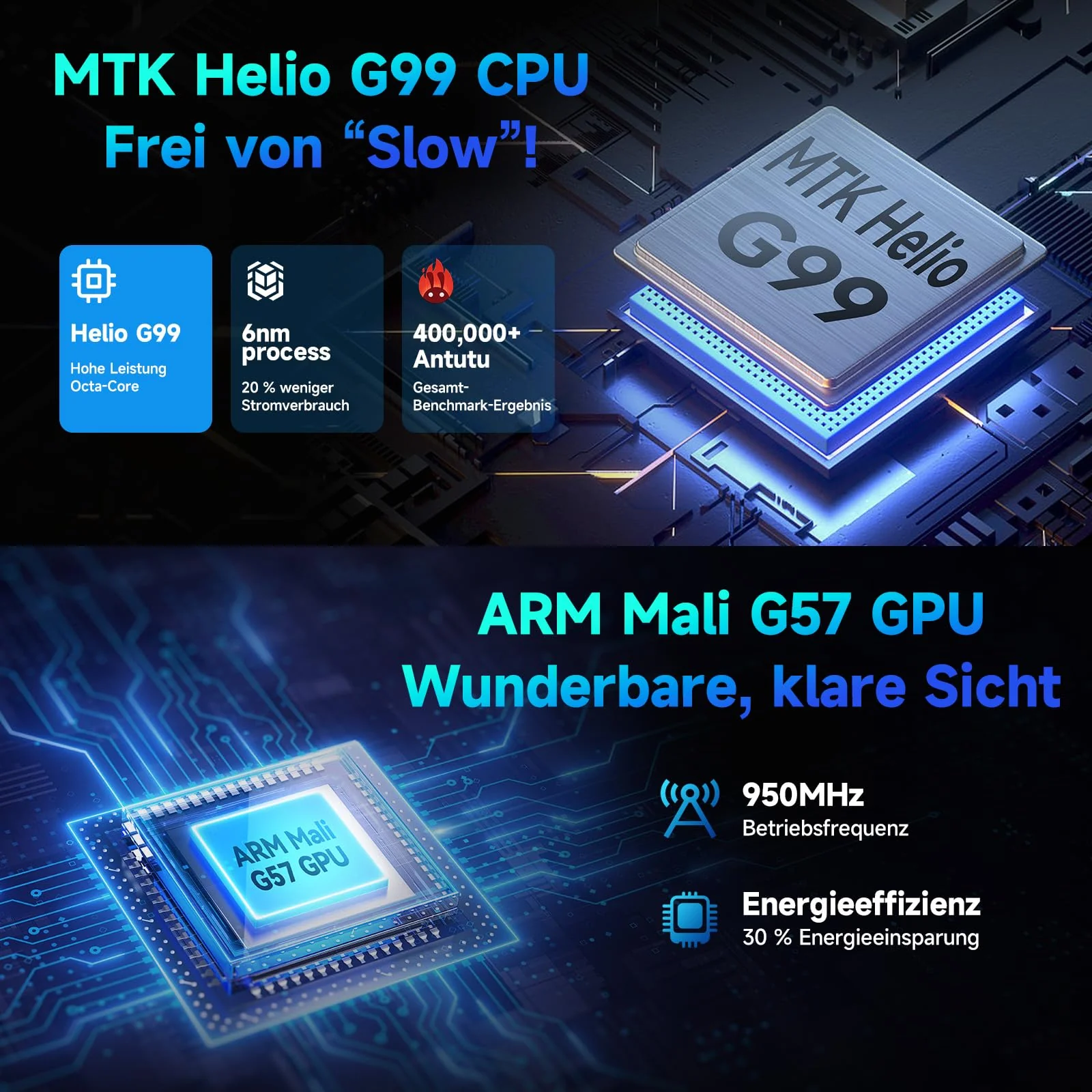 FEONAL Android 15 Tablet 12 Zoll 2K Display Helio G99 Gaming Tablet mit Tastatur/Stift/Maus, Gemini AI, 16(8+8) GB RAM+256GB ROM (2TB TF), 5G WiFi Tablets-PC, 21MP/9000mAh/Widevine L1/GPS/BT5 - Grau - Image 8