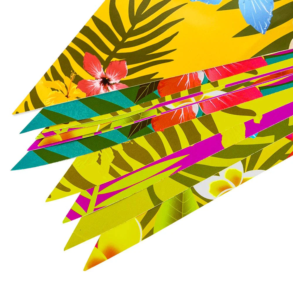 FEPITO 4 Pack Hawaiisch Ammer Banner Luau Party Tropische Party Ammer Insgesamt 12 Meter - Image 2