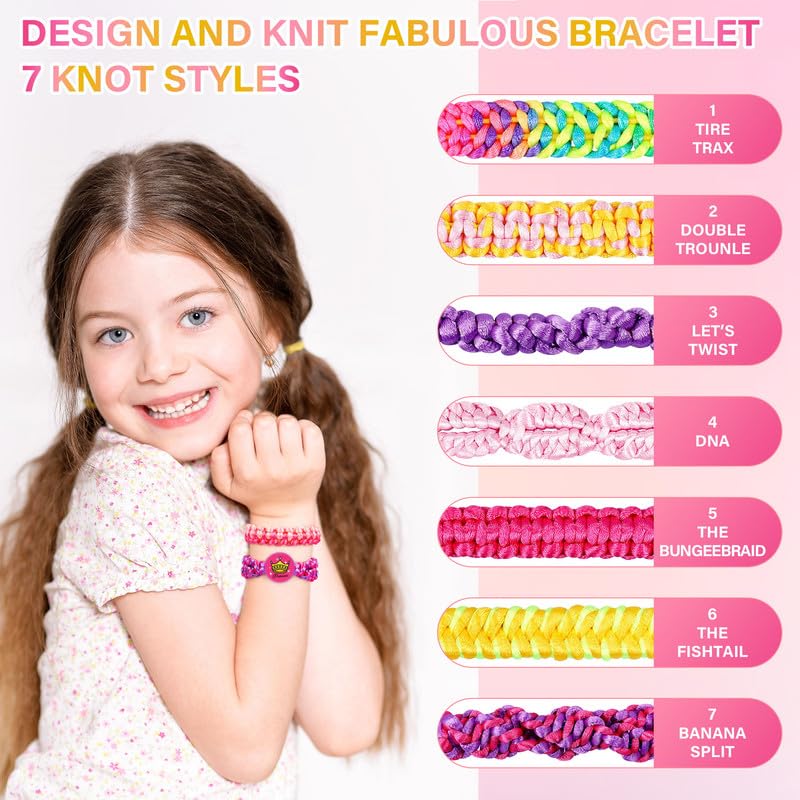 FHNSEL Freundschaft Armband Herstellung Bausatz,Kunst und Handwerk für Kinder Alter 8-12,DIY Armband Bausatz herstellen,Spielzeug Geschenk für 6 7 8 9 10-12 Jahre Alt für Mädchen & Kinder - Image 7