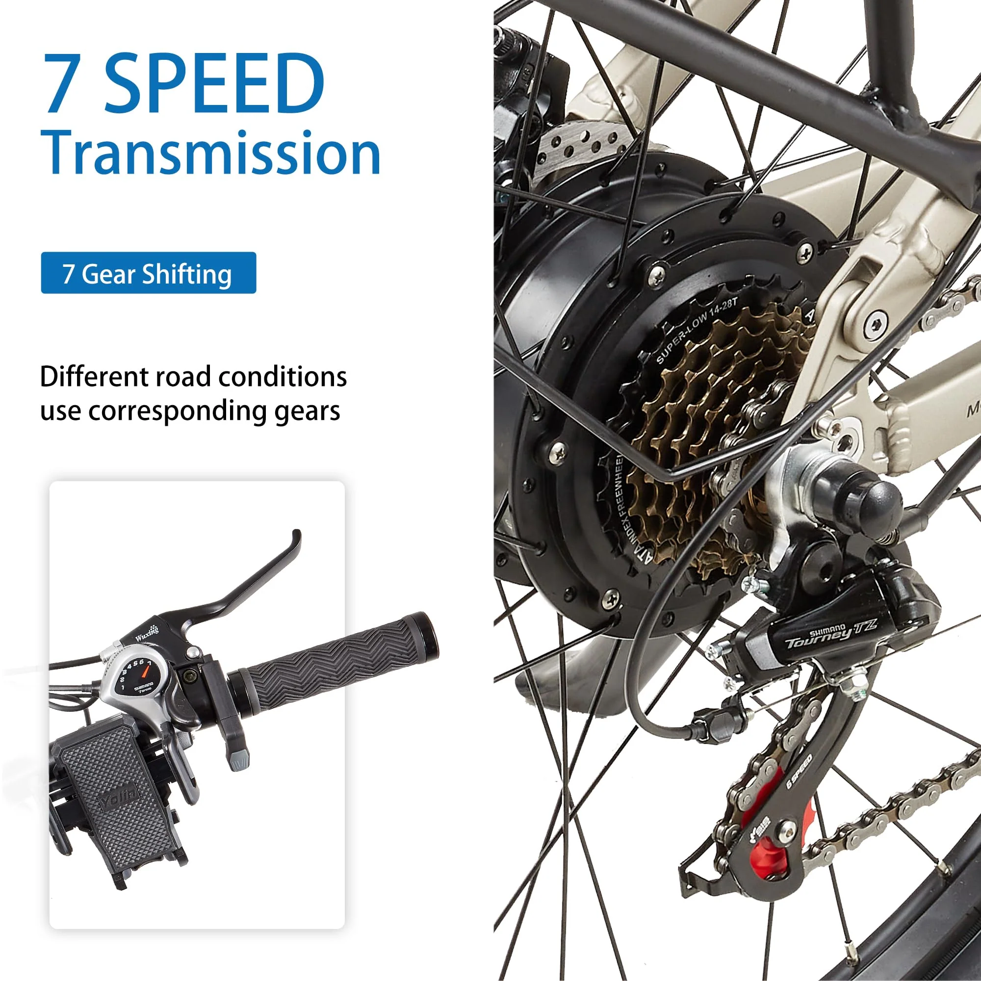 Ficyacto E Bike Herren 27.5 Zoll E-Mountianbike 48V17,5AH Akku Vollefederung Elektrofahrräder 25km/h Trekkingrad E-Cityrad - Image 6