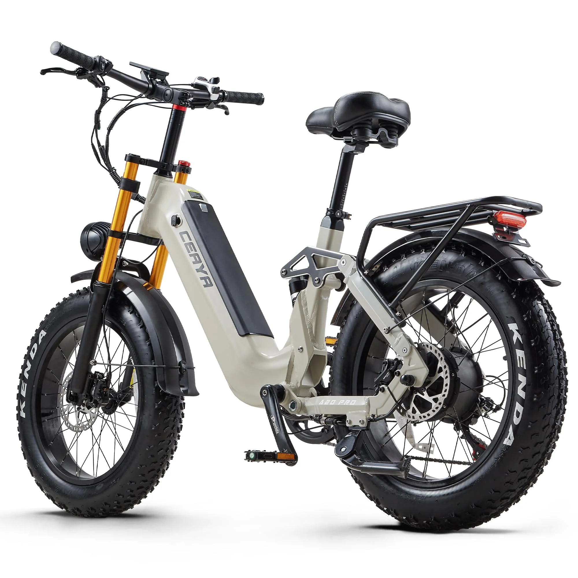 Ficyacto Elektrofahrräder 20x4.0 Zoll E-Bike Herren Damen Mit 48V 20AH Akku All-Terrain E-Mountainbike,7-Gang-Getriebe,Vollfederung City Ebike - Image 10