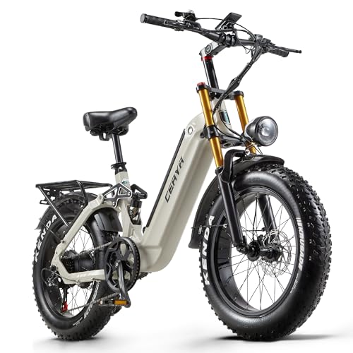 Ficyacto Elektrofahrräder 20x4.0 Zoll E-Bike Herren Damen Mit 48V 20AH Akku All-Terrain E-Mountainbike,7-Gang-Getriebe,Vollfederung City Ebike - Image 12