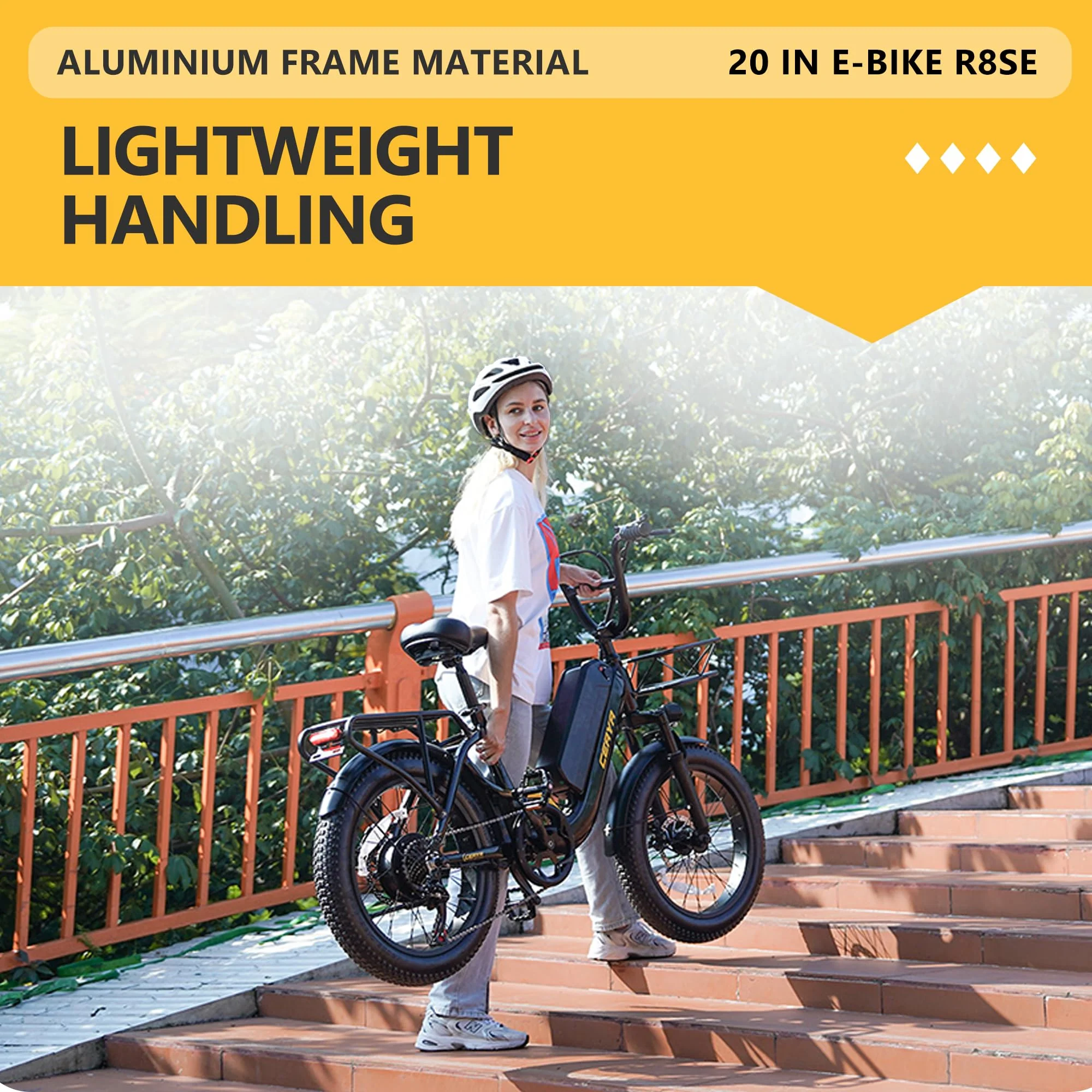 Ficyacto Elektrofahrräder für Damen Herren,Ebike Mit 48V 15Ah Li-ion Akku,20 * 3.0 Zoll Trekkingrad E-City Fahrrad,Reichweite bis zu 70-80KM Pedelec - Image 9