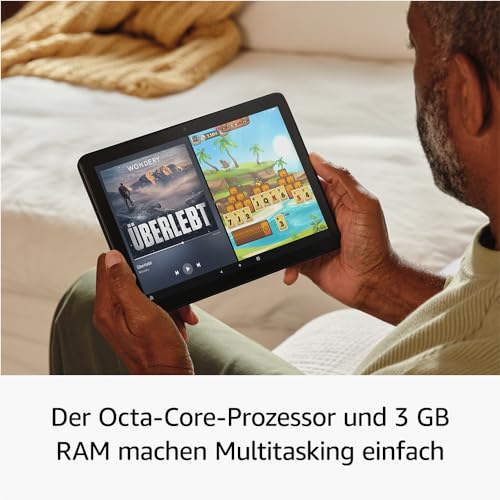 Fire HD 10-Tablet 2023, für Entspannung optimiert, brillantes 10,1-Zoll-Full-HD-Display, Octa-Core-Prozessor, 3 GB RAM, bis zu 13 Stunden Akkulaufzeit, 32 GB, schwarz, mit Werbung - Image 8
