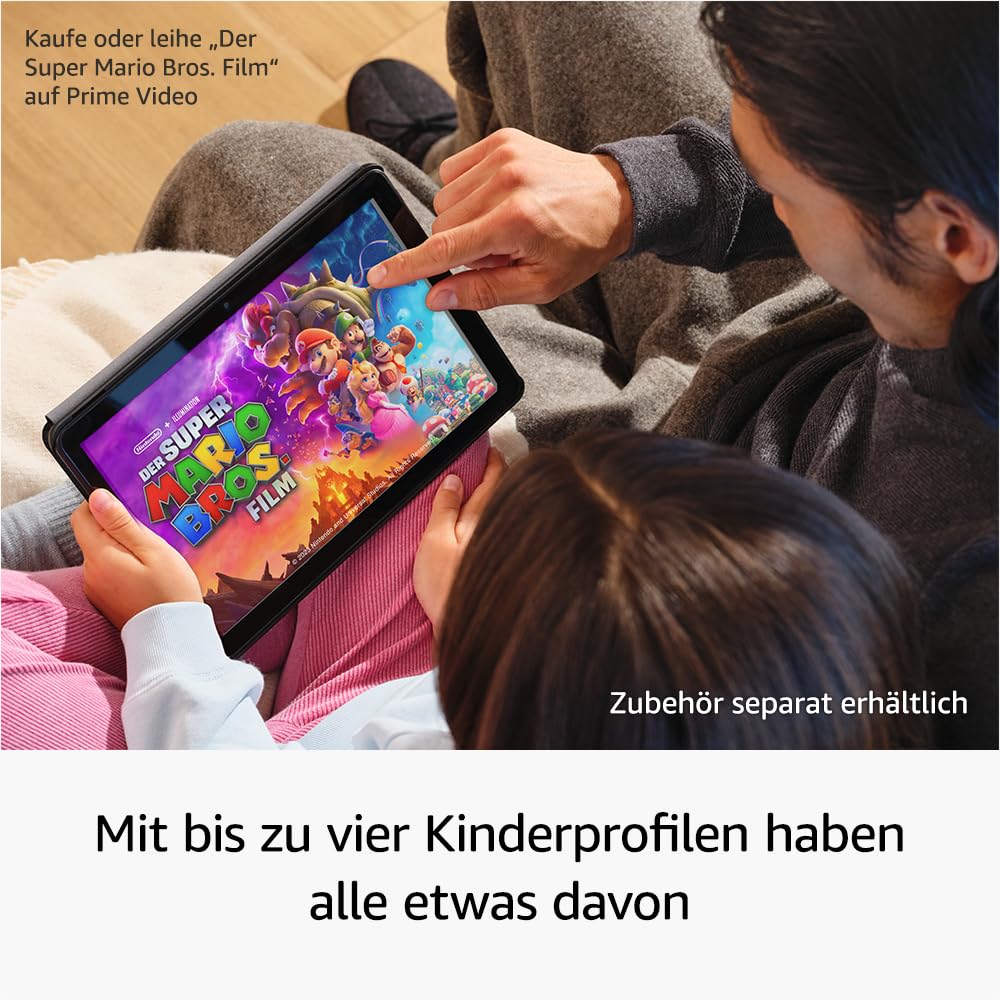 Fire HD 10-Tablet 2023 (Neueste Generation), für Entspannung optimiert, brillantes 10,1-Zoll-Full-HD-Display, Octa-Core-Prozessor, 3 GB RAM, bis zu 13h Akkulaufzeit, 32 GB, schwarz, mit Werbung - Image 3