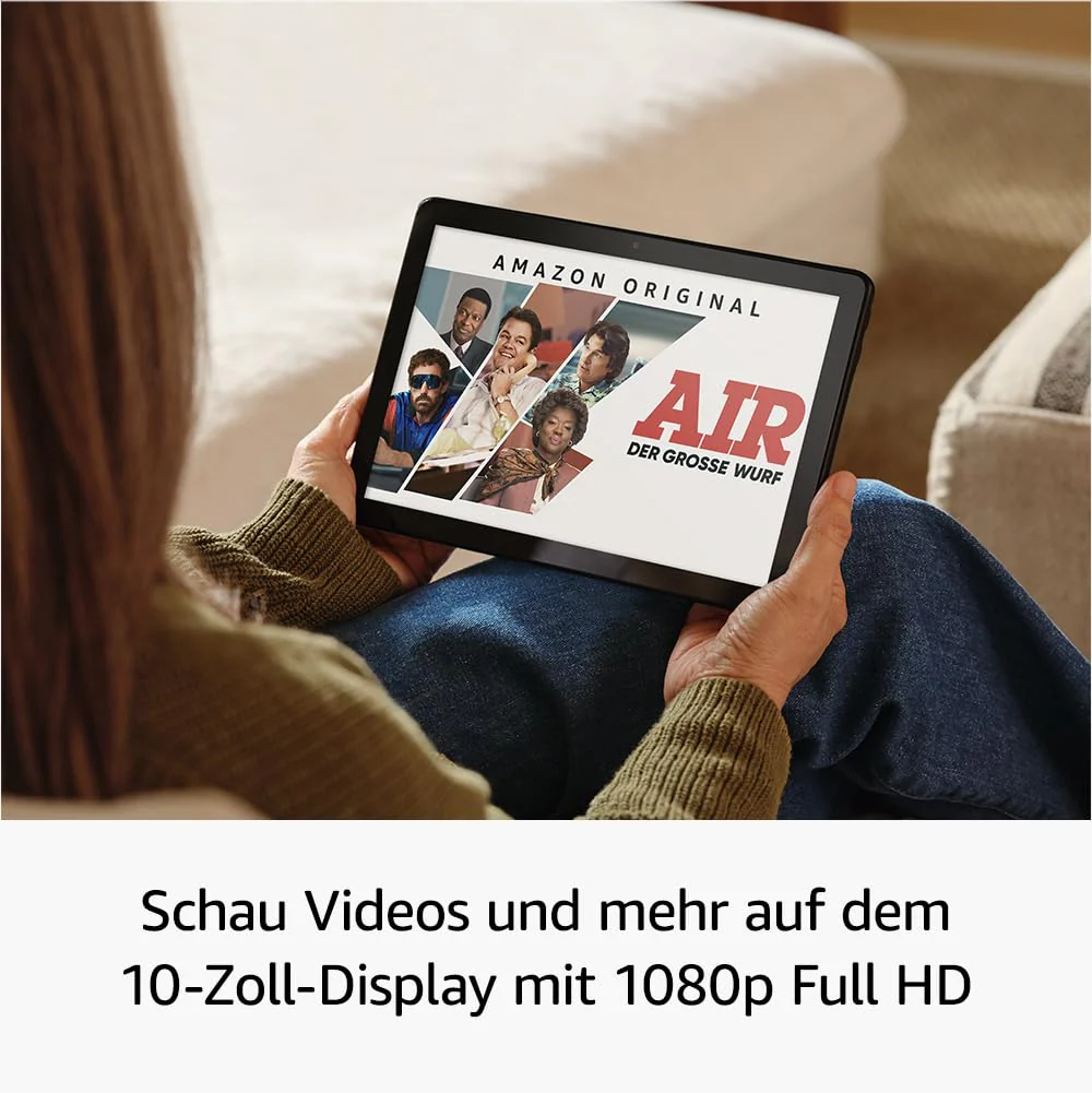 Fire HD 10-Tablet 2023 (Neueste Generation), für Entspannung optimiert, brillantes 10,1-Zoll-Full-HD-Display, Octa-Core-Prozessor, 3 GB RAM, bis zu 13h Akkulaufzeit, 32 GB, schwarz, mit Werbung - Image 6