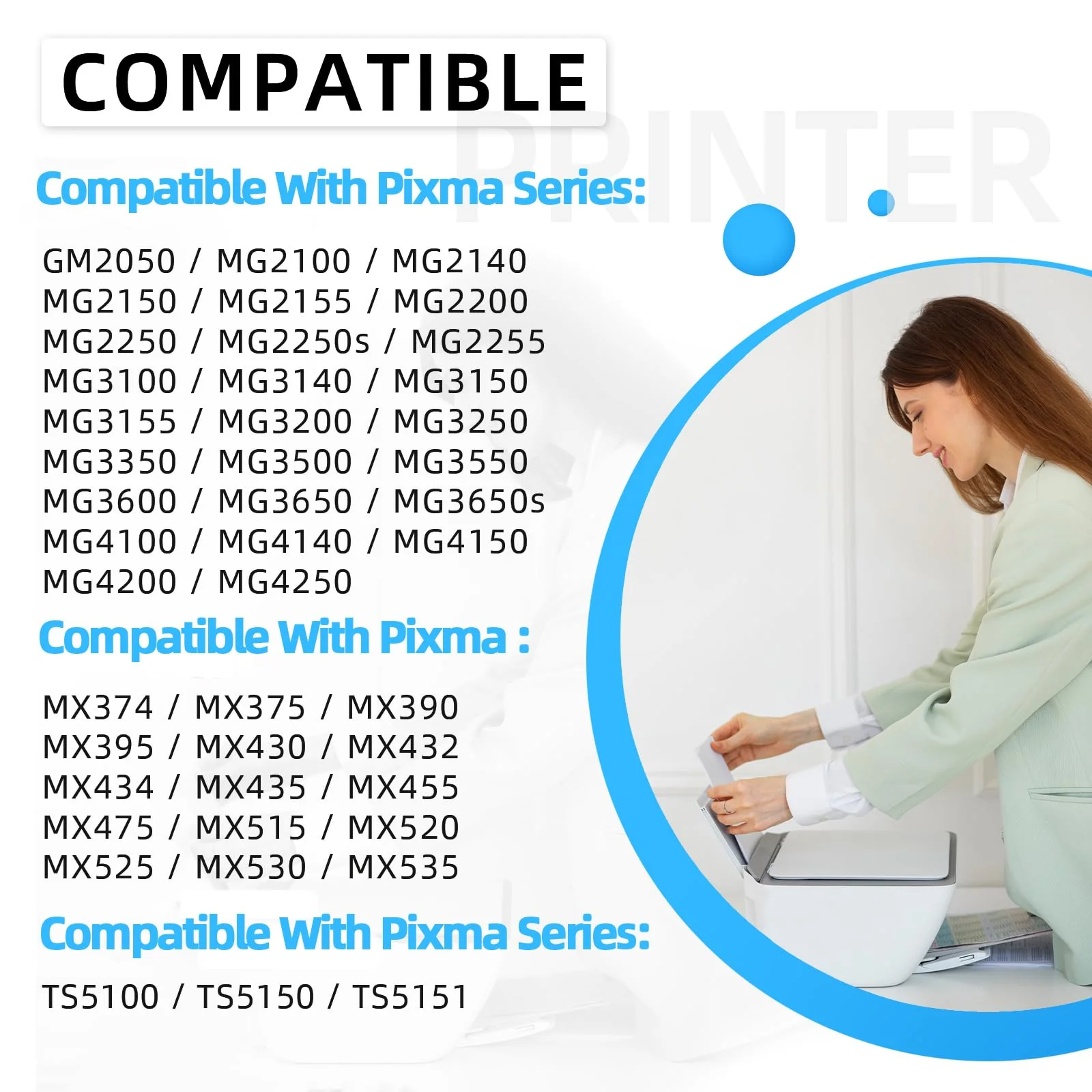 Firstoner 540XL 541XL Multipack, Druckerpatronen PG 540XL und CL 541XL Ersatz für Canon Druckerpatronen 540 541 für Pixma MG3650 MG3500 MG3650s MX395 TS5150 TS5151 (Schwarze, Farbe) - Image 2