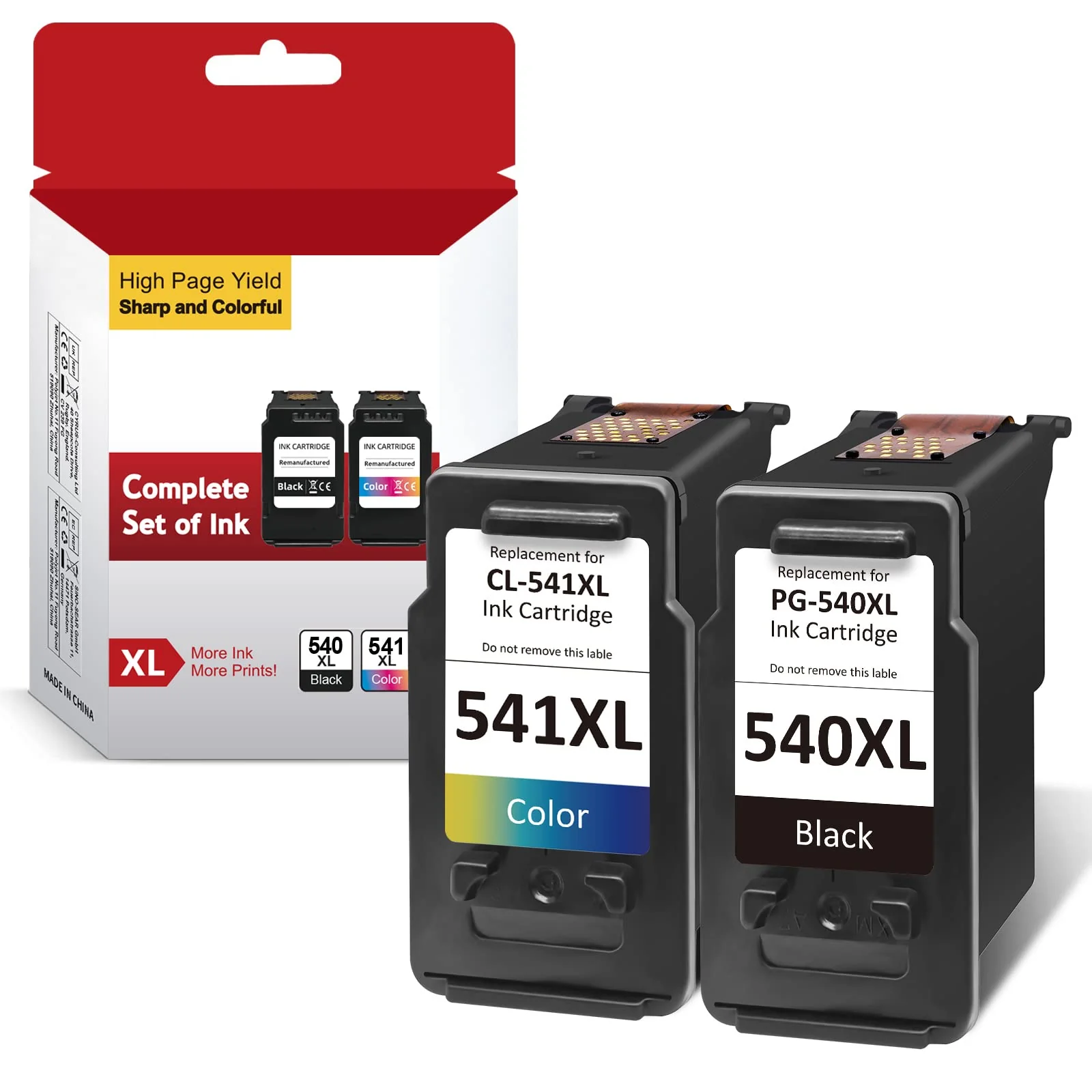 Firstoner 540XL 541XL Multipack, Druckerpatronen PG 540XL und CL 541XL Ersatz für Canon Druckerpatronen 540 541 für Pixma MG3650 MG3500 MG3650s MX395 TS5150 TS5151 (Schwarze, Farbe) - Image 6