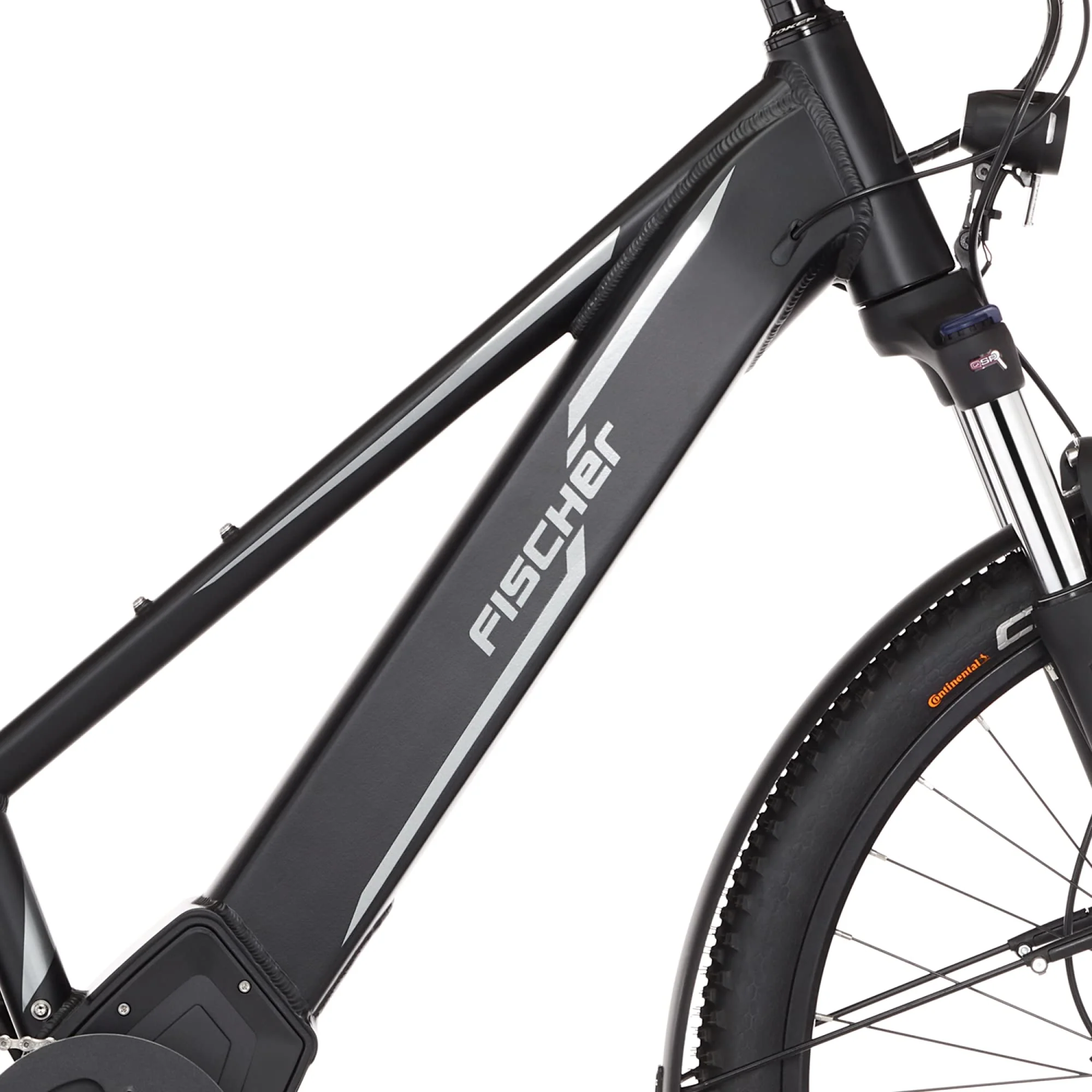 Fischer E-Bike ATB, Terra 5.0i Elektrofahrrad für Damen und Herren, RH 44 cm, Mittelmotor 50 Nm, 36 V Akku im Rahmen, schwarz matt, 27,5 Zoll - Image 7