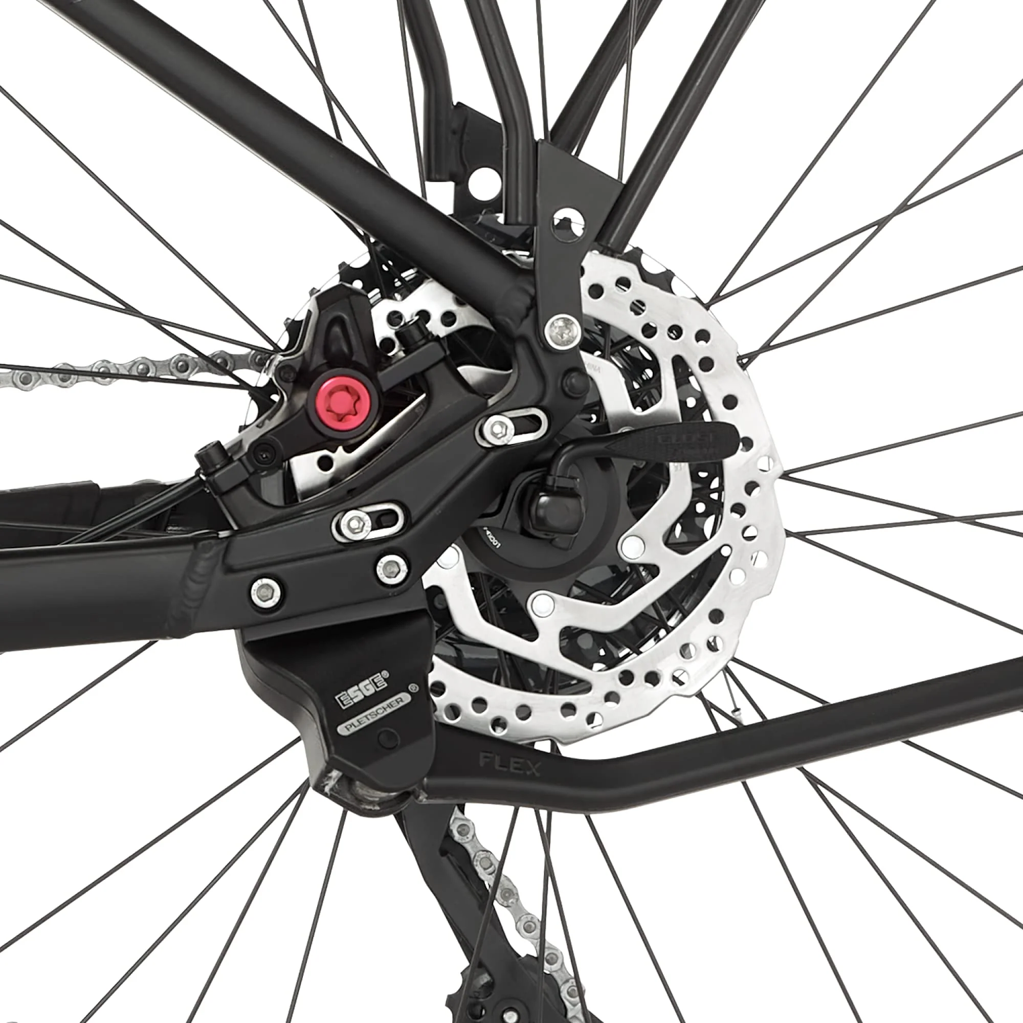 FISCHER E-Bike ATB TERRA 8.0i, Elektrofahrrad für Damen und Herren, RH 43 cm, Mittelmotor 90 Nm, 36 V Akku, Schwarz - Image 4