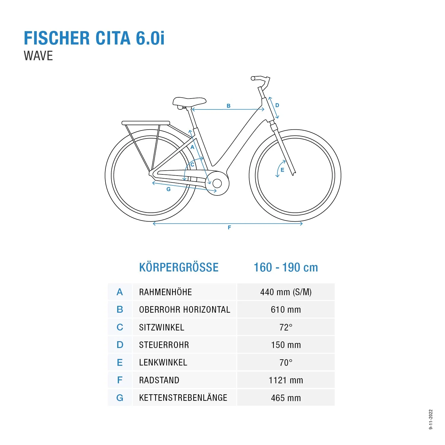 Fischer E-Bike City, CITA 6.0i Elektrofahrrad für Damen und Herren, RH 44 cm, Mittelmotor 50 Nm, 36 V Akku im Rahmen, Platingrau matt, 28 Zoll - Image 9
