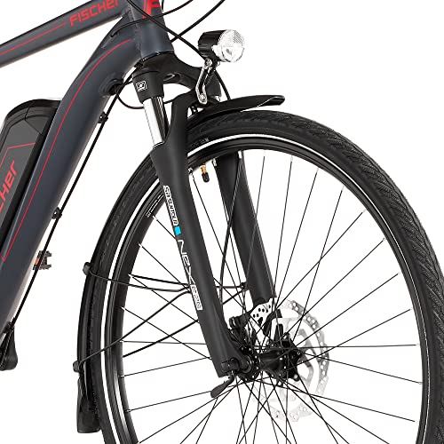 FISCHER E-Bike Trekking VIATOR 1.0, Elektrofahrrad für Damen und Herren, RH 50 cm, Heckmotor 45 Nm, 48 V Akku, anthrazit matt - Image 5