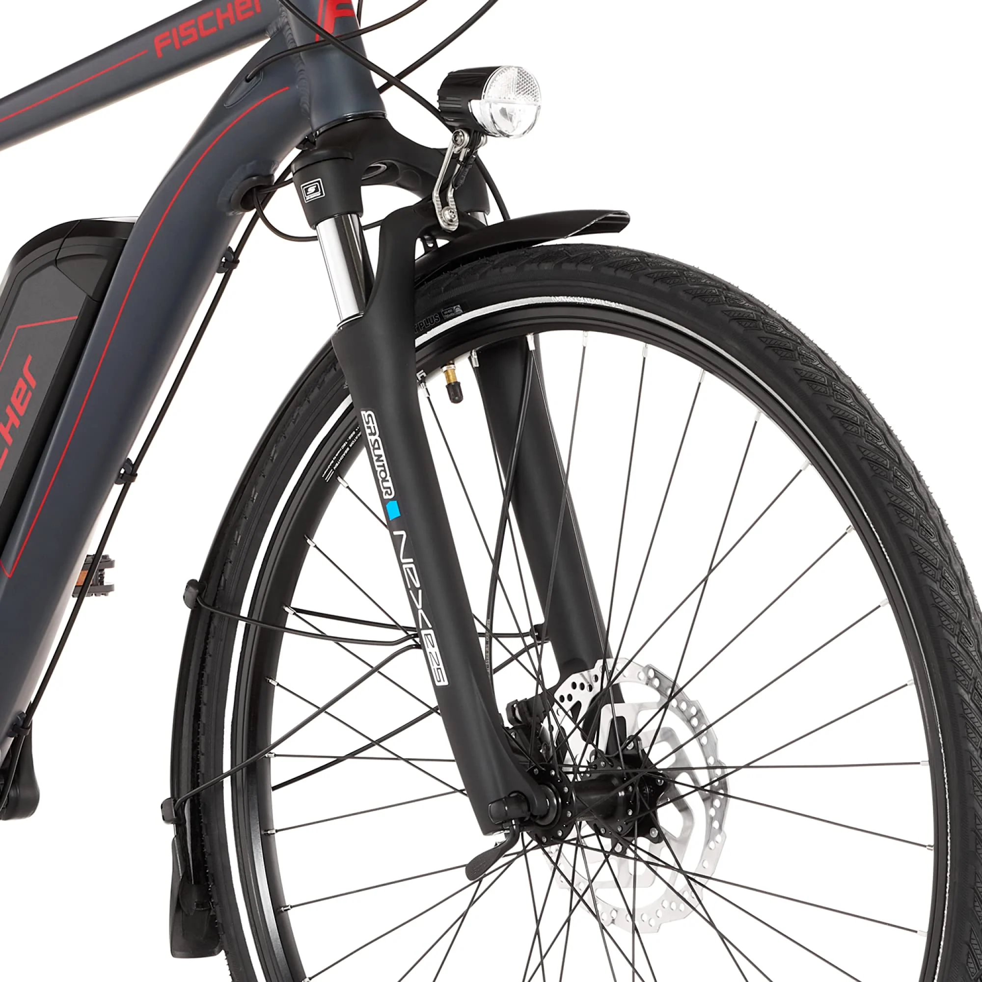 FISCHER E-Bike Trekking VIATOR 1.0, Elektrofahrrad für Damen und Herren, RH 50 cm, Heckmotor 45 Nm, 48 V Akku, anthrazit matt - Image 8