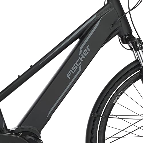 Fischer E-Bike Trekking, VIATOR 5.0i Elektrofahrrad für Damen, RH 44 cm, Mittelmotor 50 Nm, 36 V Akku im Rahmen, schiefergrau matt, 28 Zoll - Image 5
