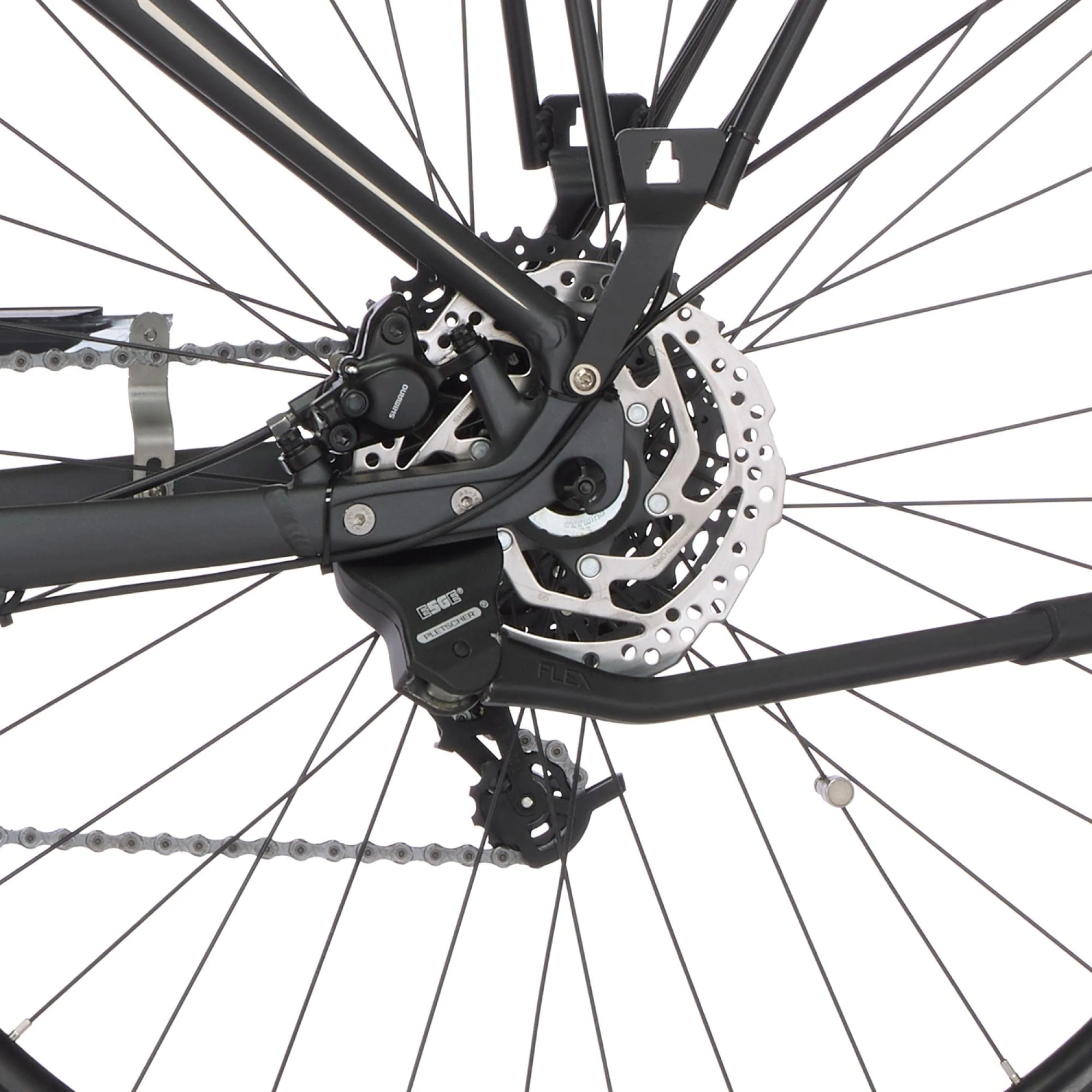 Fischer E-Bike Trekking, VIATOR 5.0i Elektrofahrrad für Damen, RH 49 cm, Mittelmotor 50 Nm, 36 V Akku im Rahmen, schiefergrau matt, 28 Zoll - Image 2