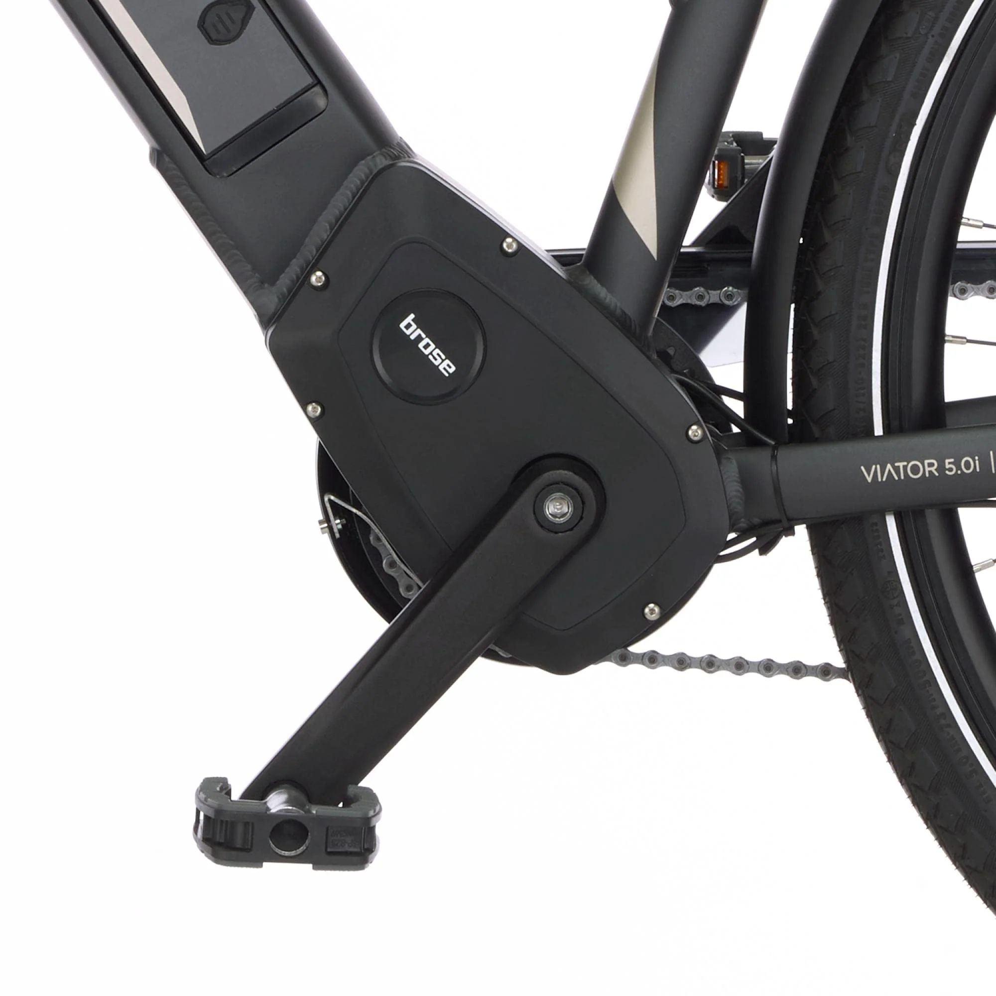 Fischer E-Bike Trekking, VIATOR 5.0i Elektrofahrrad für Damen, RH 49 cm, Mittelmotor 50 Nm, 36 V Akku im Rahmen, schiefergrau matt, 28 Zoll - Image 4