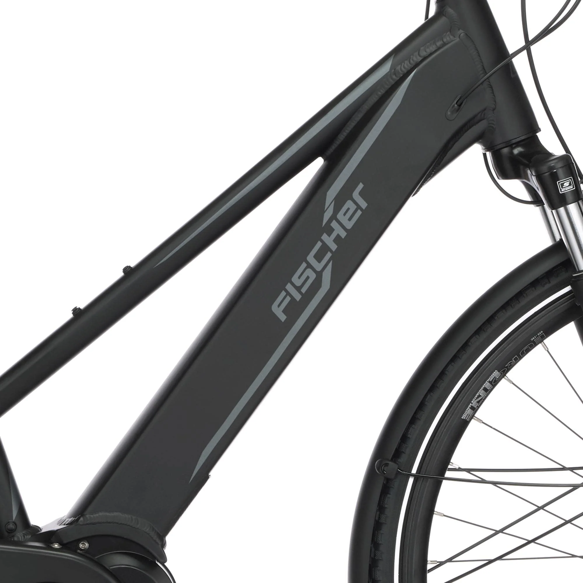 Fischer E-Bike Trekking, VIATOR 5.0i Elektrofahrrad für Damen, RH 49 cm, Mittelmotor 50 Nm, 36 V Akku im Rahmen, schiefergrau matt, 28 Zoll - Image 5