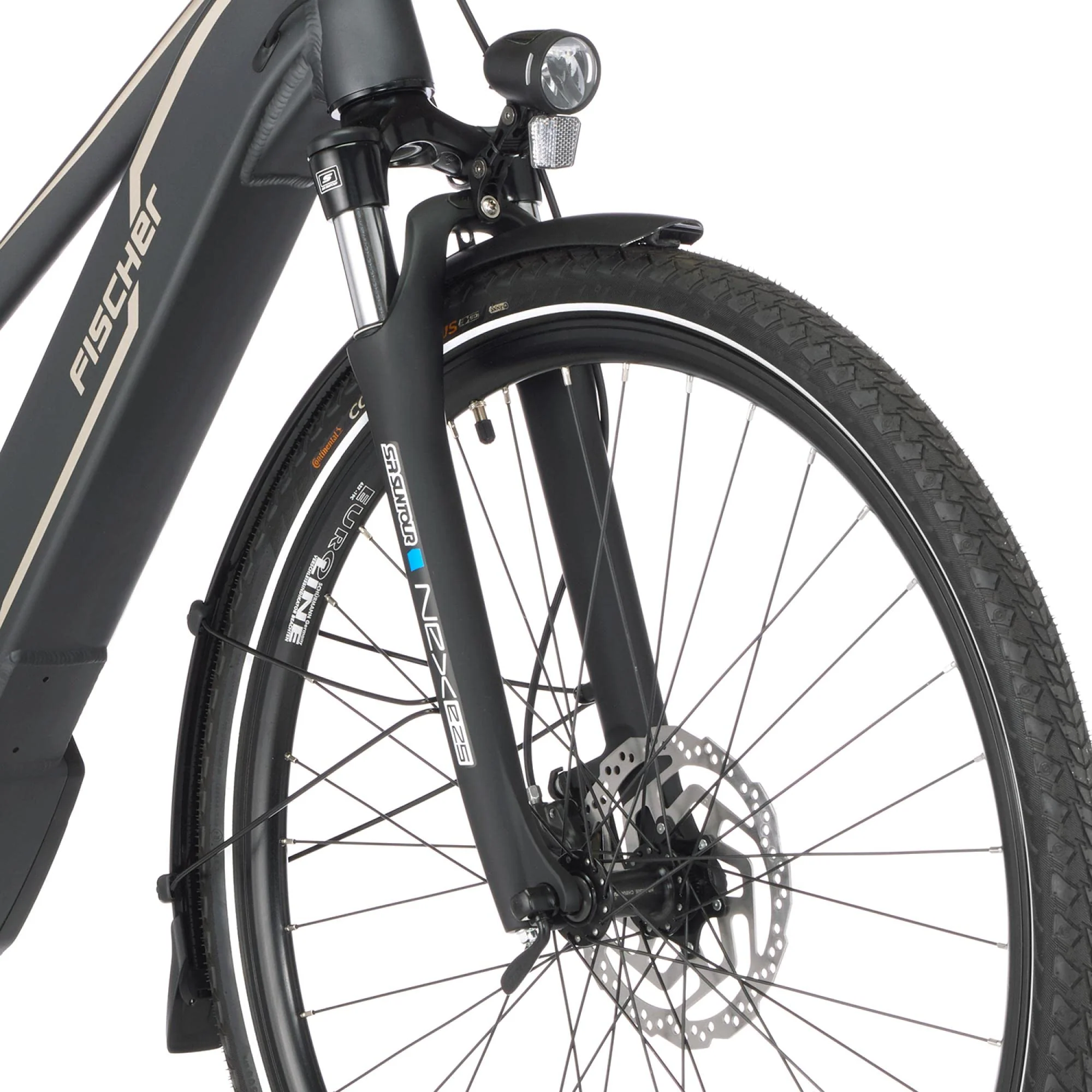 Fischer E-Bike Trekking, VIATOR 5.0i Elektrofahrrad für Damen, RH 49 cm, Mittelmotor 50 Nm, 36 V Akku im Rahmen, schiefergrau matt, 28 Zoll - Image 6