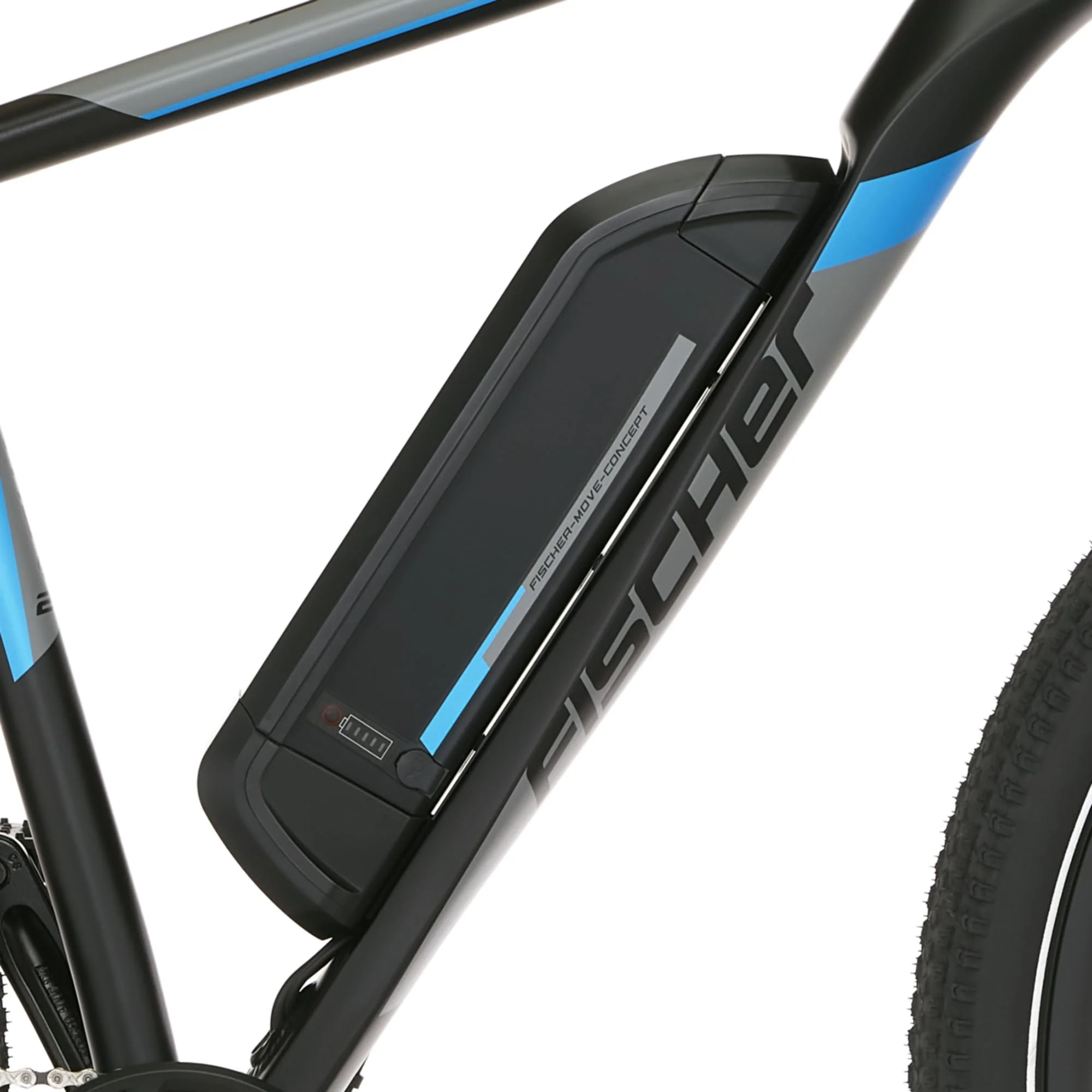 FISCHER E-Mountainbike MONTIS EM 1724, Elektrofahrrad für Damen und Herren, RH 51 cm, Heckmotor 45 Nm, 48 V Akku, Schwarz - Image 8