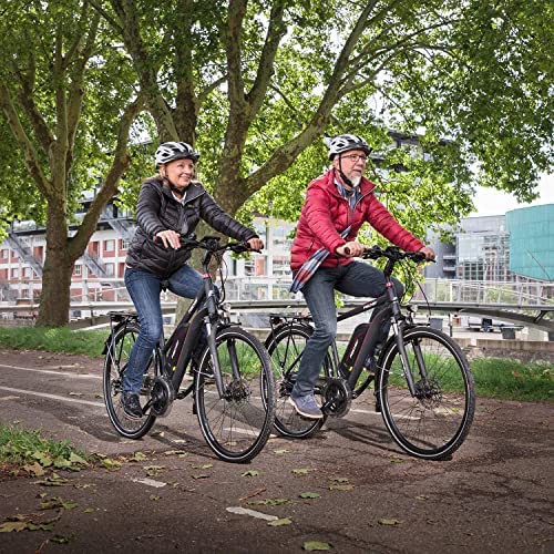 FISCHER Erwachsene Fahrradhelm, Radhelm, Cityhelm Urban Levin, S/M, 52-59cm, grau, mit beleuchtetem Innenring-System - Image 2