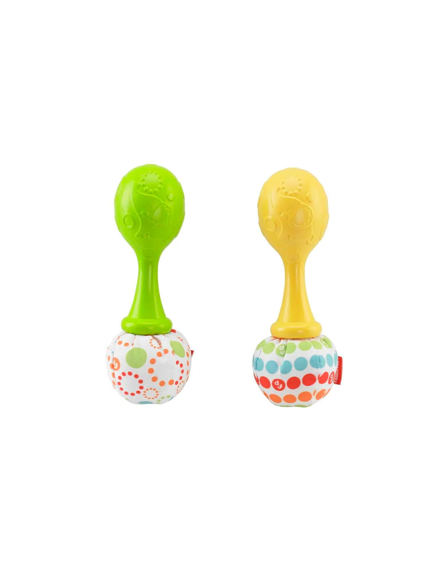 Fisher-Price Rumba-Rasseln - Set aus 2 Rasseln mit bunten Perlen und weichen Griffen, fördert die sensorische Entwicklung und Feinmotorik, für Babys ab 3 Monaten, BLT33 - Image 3