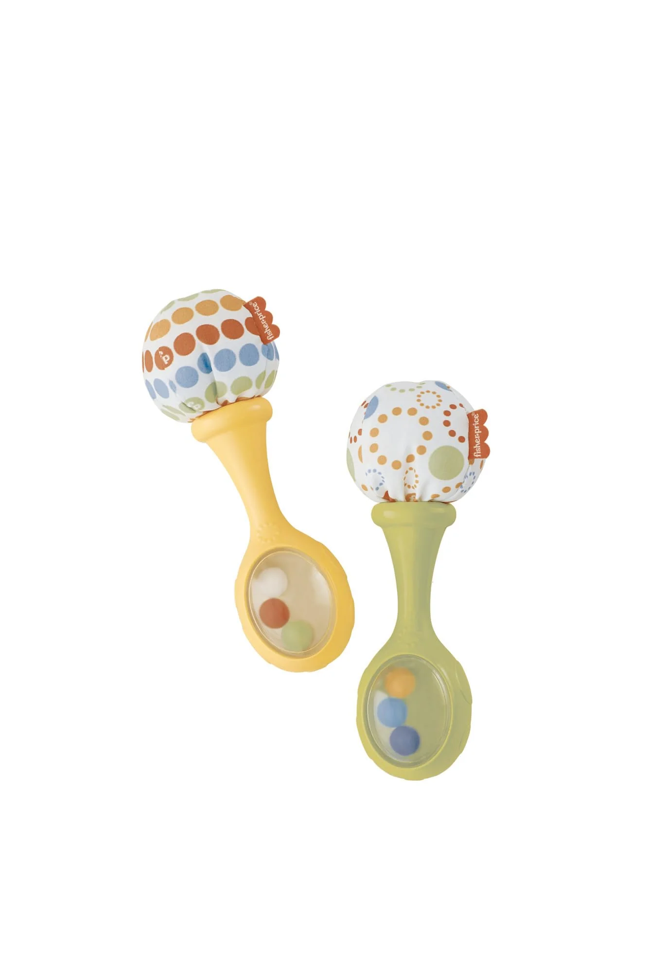 Fisher-Price Rumba-Rasseln - Set aus 2 Rasseln mit bunten Perlen und weichen Griffen, fördert die sensorische Entwicklung und Feinmotorik, für Babys ab 3 Monaten, BLT33 - Image 4