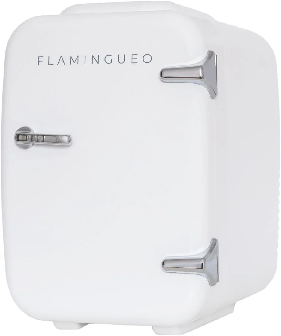 Flamingueo Mini Kühlschrank - Kühlschrank Klein 4L, 12V/220V, Mini Fridge, Skincare, Funktion Kühlen und Heizen, Tischkühlschrank, Kosmetik Kühlschrank - Image 10