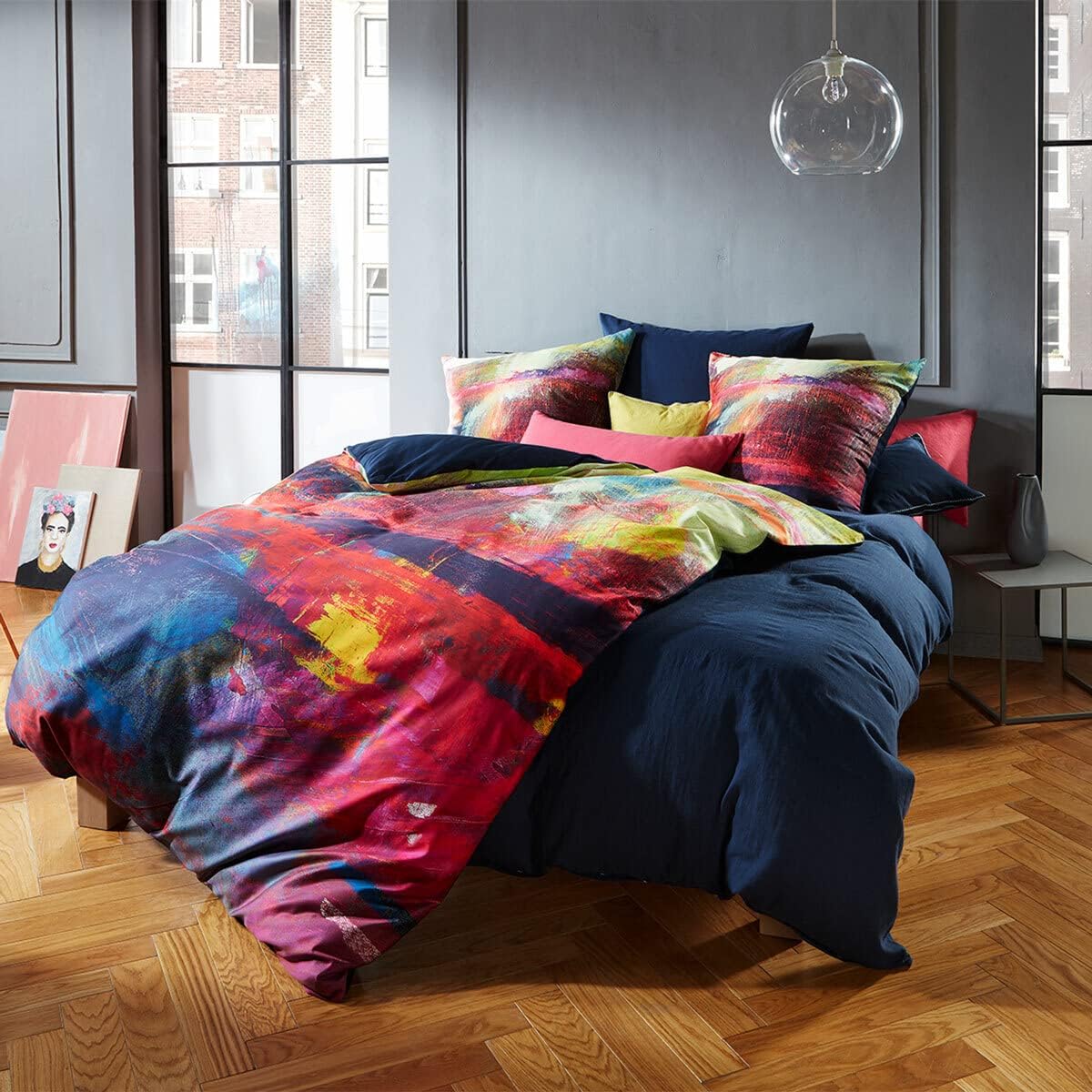 fleuresse Mako-Satin Bettwäsche Bed Art S Shrewsbury Multicolor 1 Bettbezug 200 x 200 cm + 2 Kissenbezüge 80 x 80 cm - Image 2