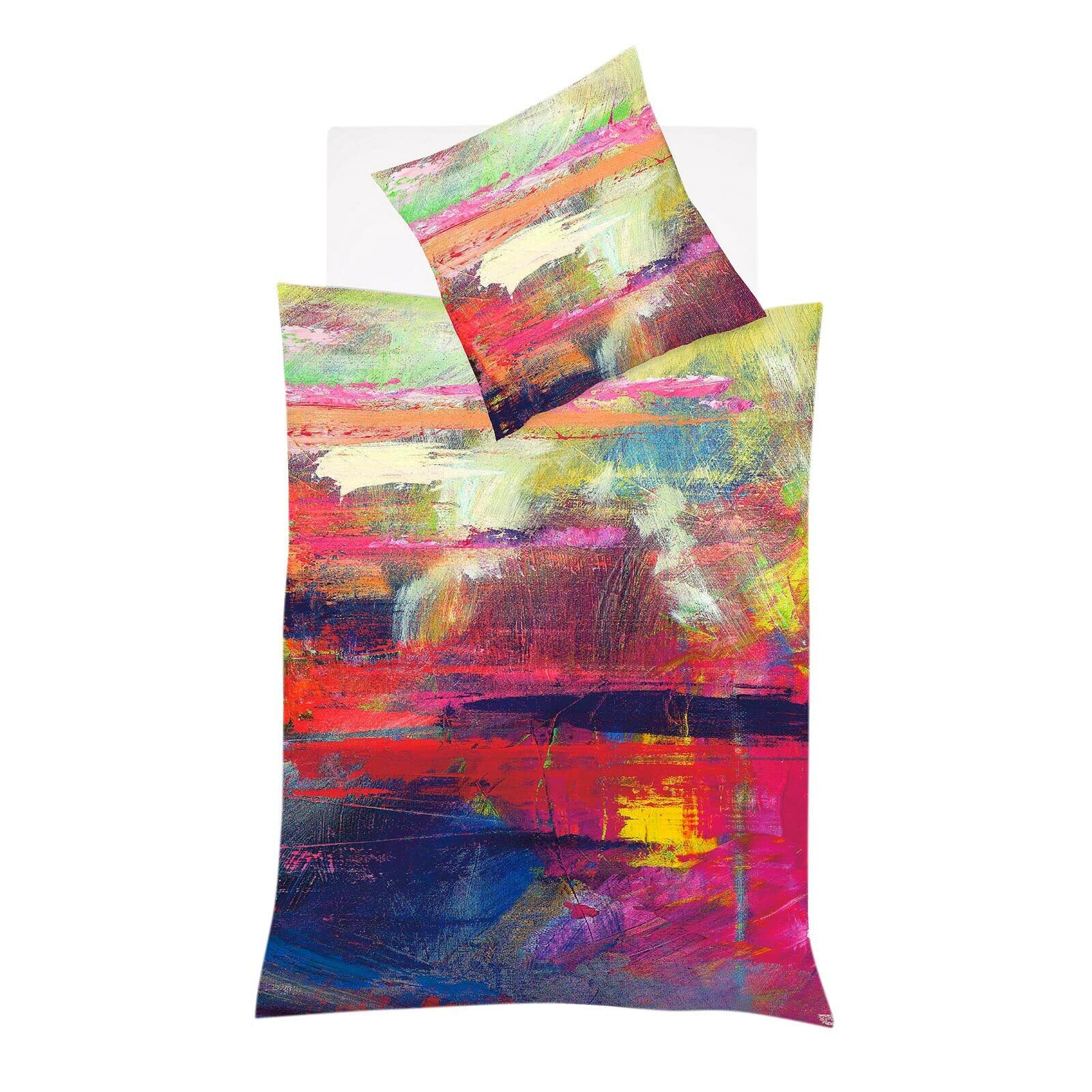 fleuresse Mako-Satin Bettwäsche Bed Art S Shrewsbury Multicolor 1 Bettbezug 200 x 200 cm + 2 Kissenbezüge 80 x 80 cm - Image 3