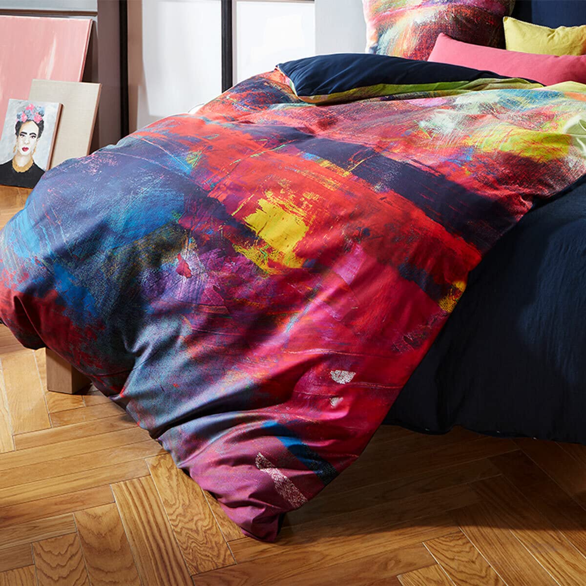 fleuresse Mako-Satin Bettwäsche Bed Art S Shrewsbury Multicolor 1 Bettbezug 200 x 200 cm + 2 Kissenbezüge 80 x 80 cm - Image 5