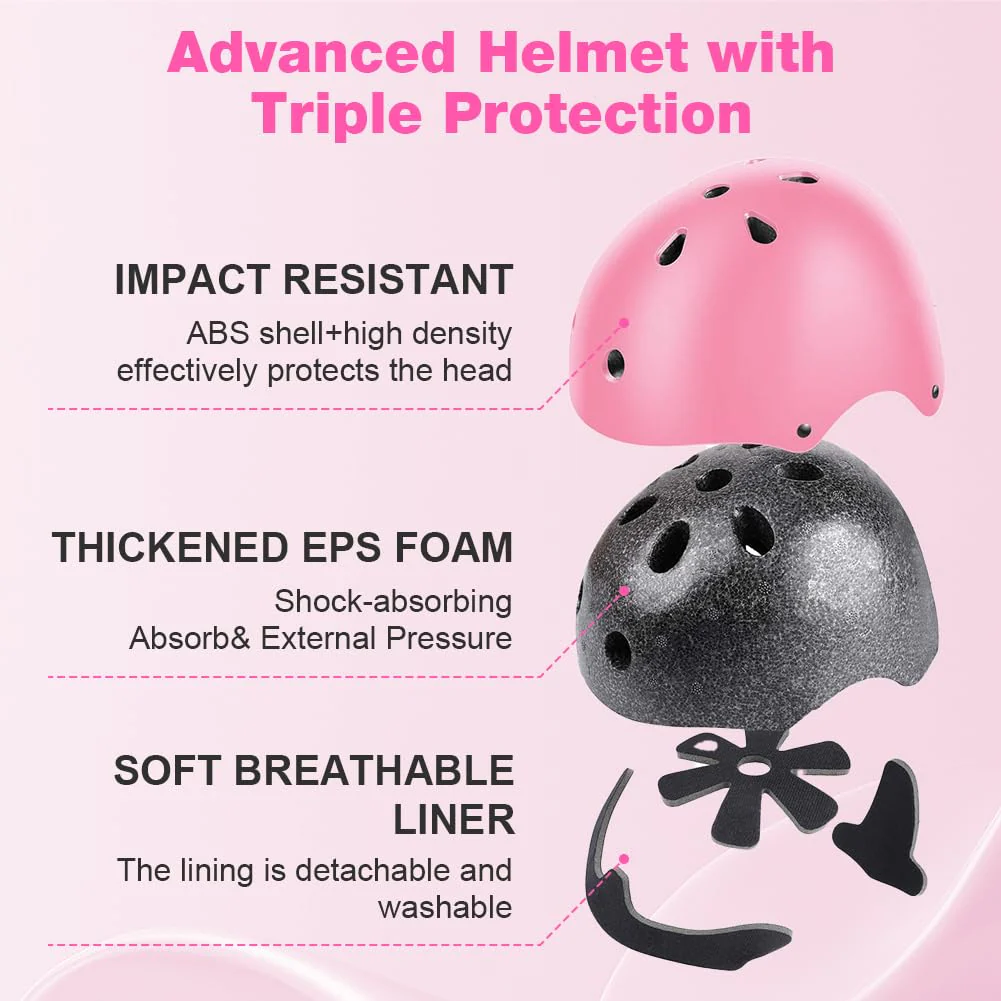 Flintronic Kinder Fahrradhelm, Kinderhelm Fahrradhelm für Kinder, Verstellbarer Skateboardhelm für Fahrrad Skateboard Roller Skating Scooter BMX für 2-13 Jahre - Image 7