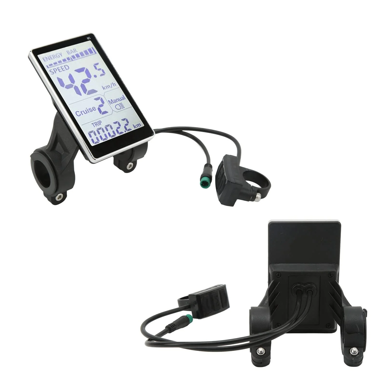 Fockety Elektrofahrrad LCD Messgerät, 5 Pin 24V 36V 48V 60V Wasserdichtes Universal Elektrofahrrad Display Messgerät Bedienfeld, Langlebiger Elektrofahrrad Umrüstsatz für - Image 6