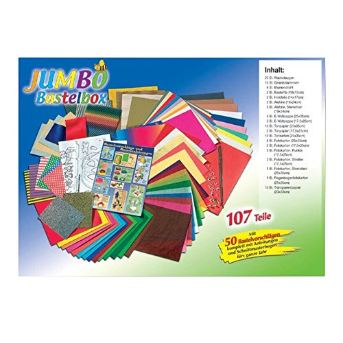 folia 50915/1 - Jumbo Bastelkoffer mit 107 Teilen, riesige Auswahl an Bastelmaterialien für Kinder und Erwachsene - Image 7