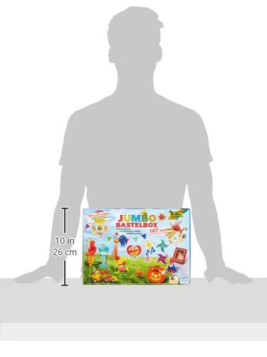 folia 50915/1 - Jumbo Bastelkoffer mit 107 Teilen, riesige Auswahl an Bastelmaterialien für Kinder und Erwachsene - Image 8