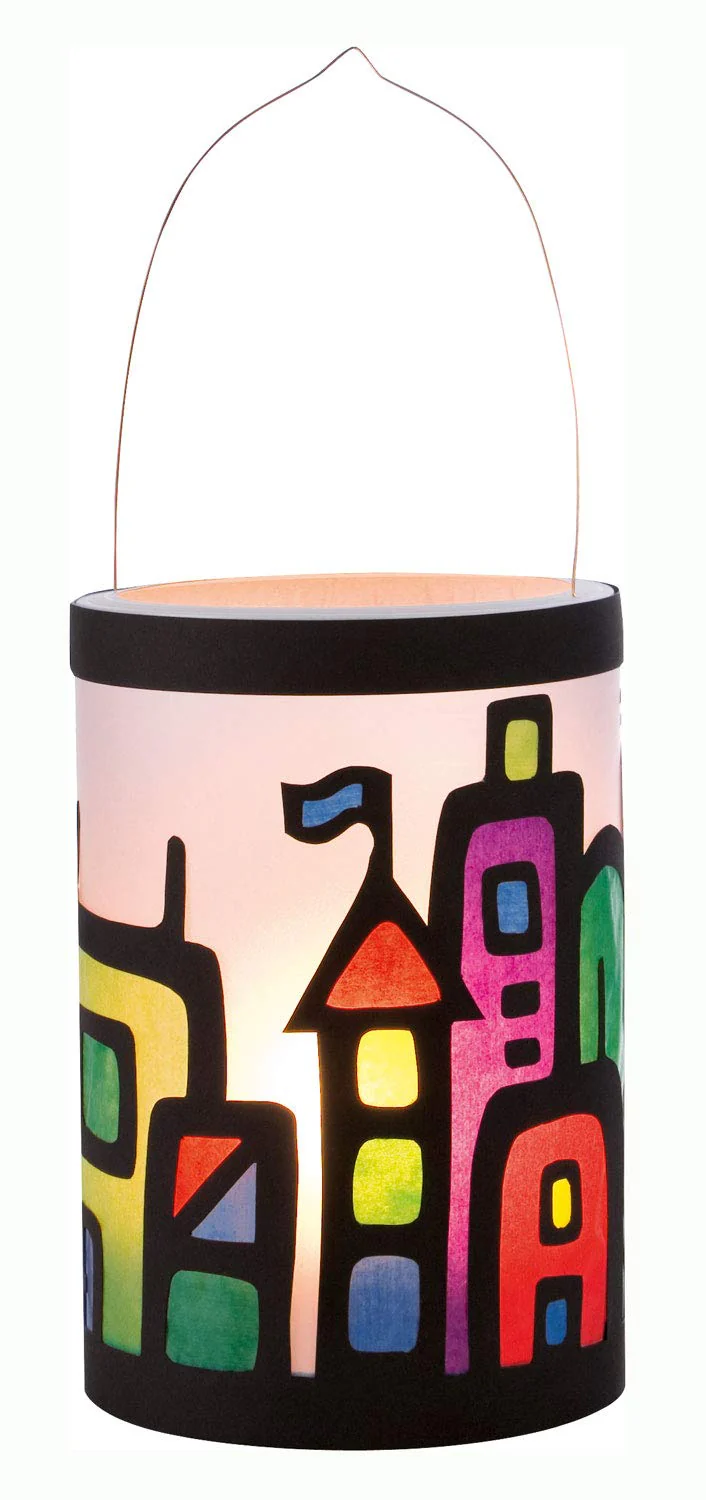 folia 951 - Laternen Bastel-Set, 37 Teile - Kreativset für Kinder und Erwachsene mit unterschiedlichen Materialien zum Basteln von Laternen - Image 2