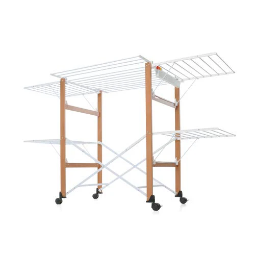 Foppapedretti Gulliver Faltwäscheständer, 105 x 80 x 174 cm, Holz, Walnuss - Image 8