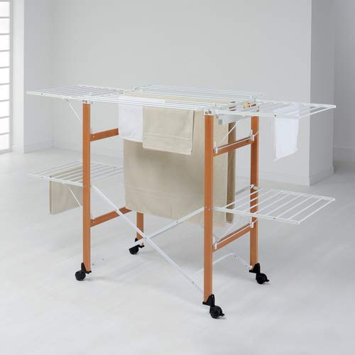 Foppapedretti Gulliver Faltwäscheständer, 105 x 80 x 174 cm, Holz, Walnuss - Image 9